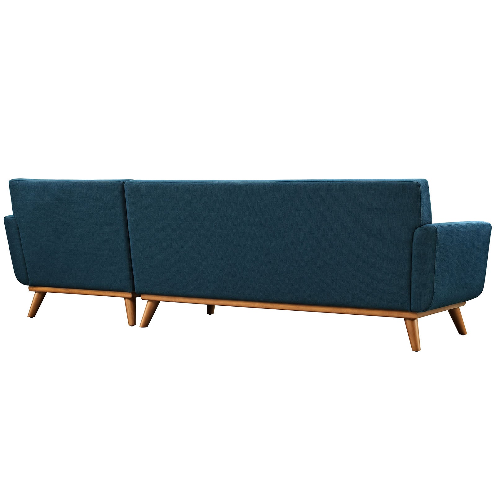 Engage Right Facing Upholstered Fabric Sectional Sofa - Modern L-Shaped Couch for Living Room, Family Room & Lounge Areas