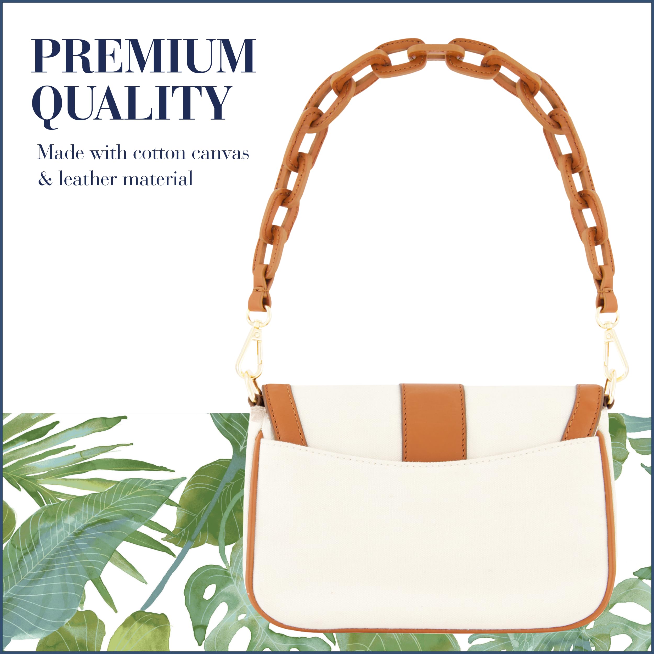 Tommy Bahama Women's Crossbody Bag - Small Flap Shoulder Purse with Adjustable Strap & Leather Trim | Perfect for Travel, Shopping, and Everyday Use