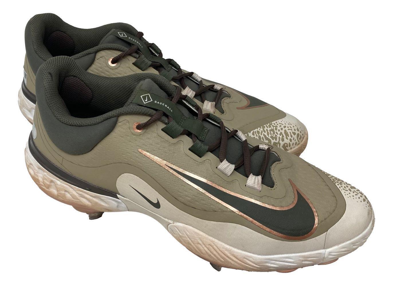 Authentic Adley Rutschman 2024 Game-Used Baltimore Orioles Nike Baseball Cleats - Limited Edition Collectible for MLB Fans - Perfect for Game Day, Memorabilia Display & Sports Enthusiast Gifts