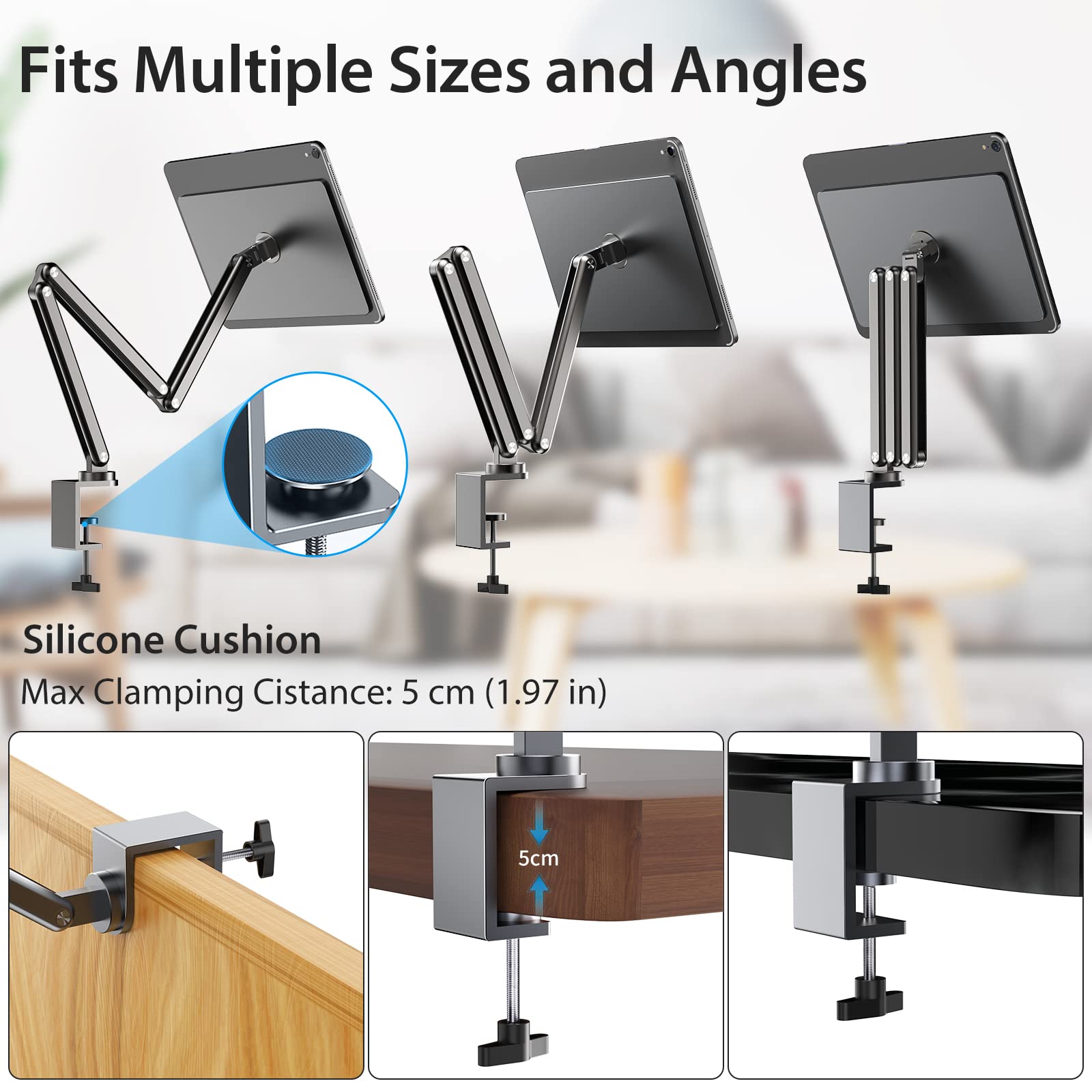 Magnetic Foldable Aluminum Alloy iPad Pro 13