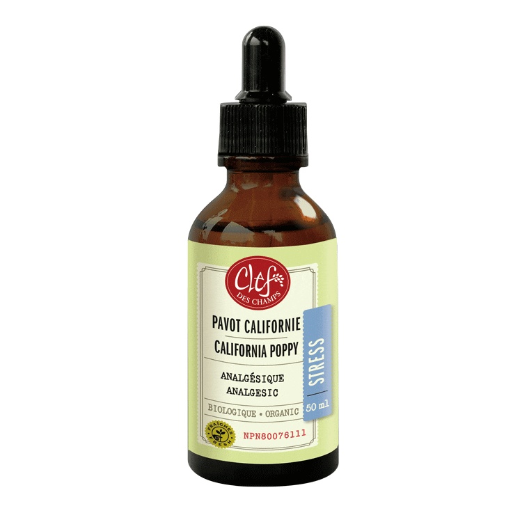 Clef des Champs California Poppy Extract 50ml - Natural Stress Relief & Sleep Aid for Relaxation and Wellness