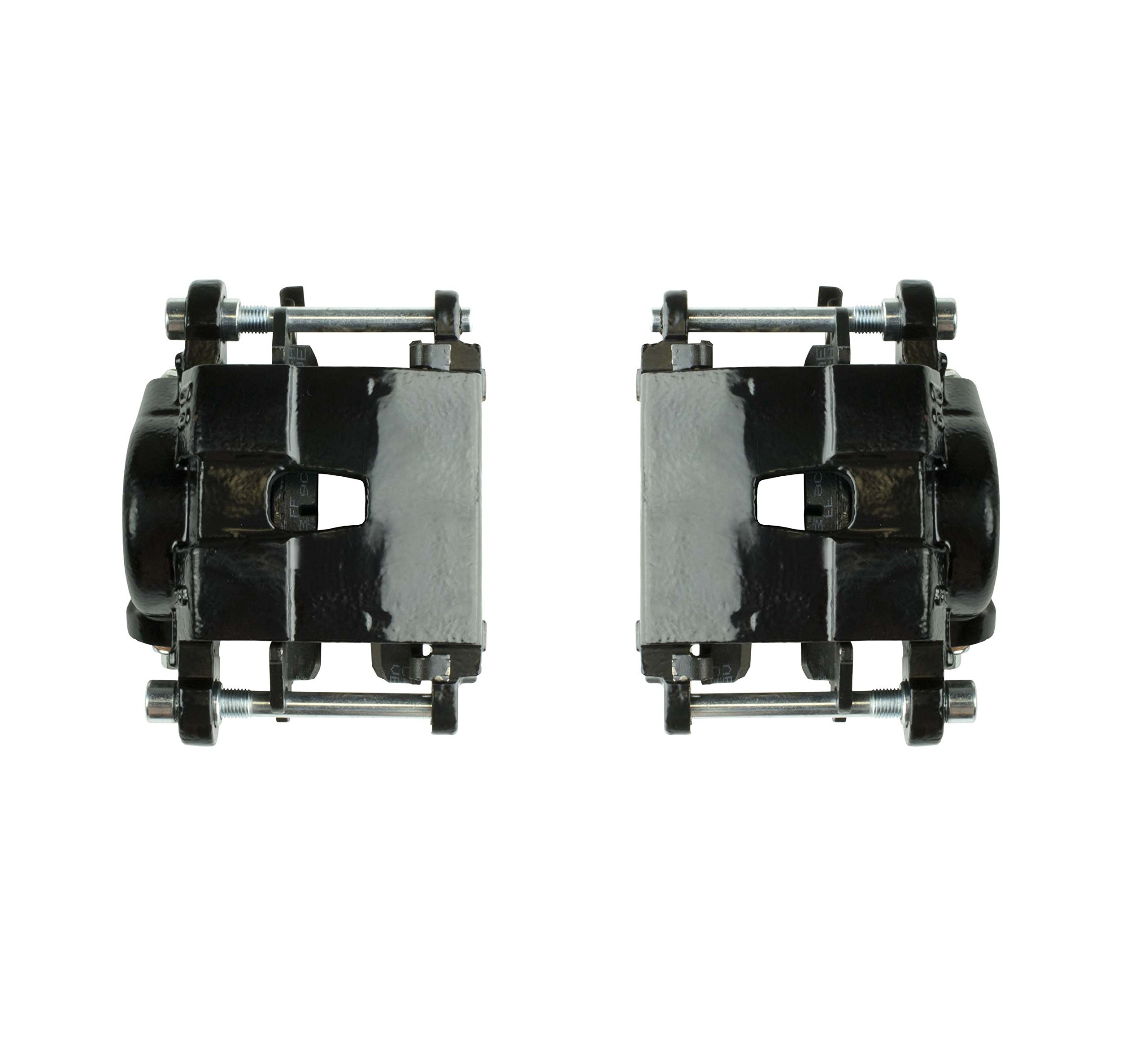 BC1213B Rear Black Powder Coated Disc Brake Caliper Pair - Compatible with Front or Non E-Brake Vehicles - Durable Braking for Cars, Trucks & SUVs