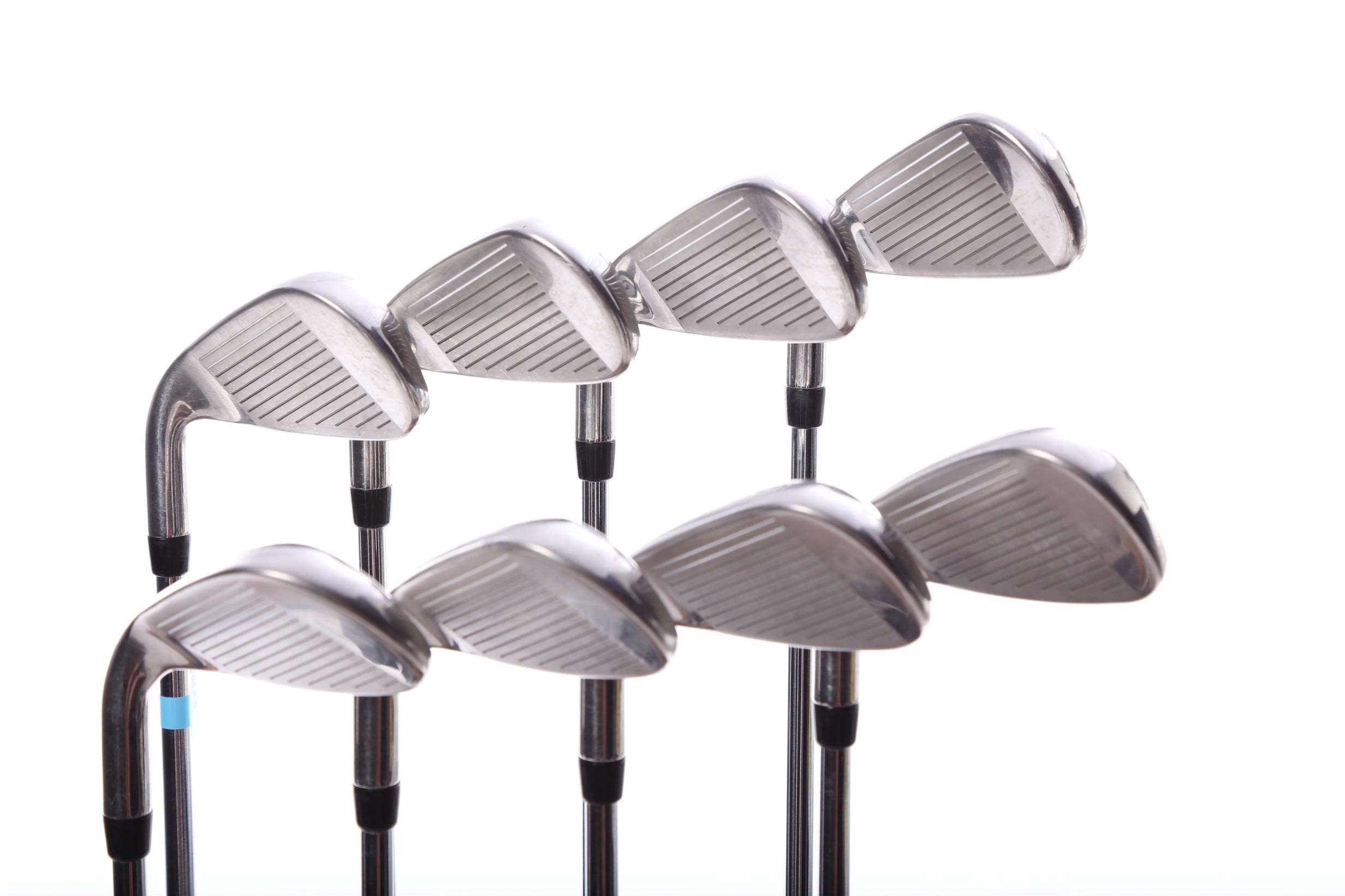 Used Callaway Rogue Iron Set - Right Handed 4-PW, AW Stiff Flex Golf Clubs for Men | Premium Pre-Owned Irons for Driving Range & Course Play