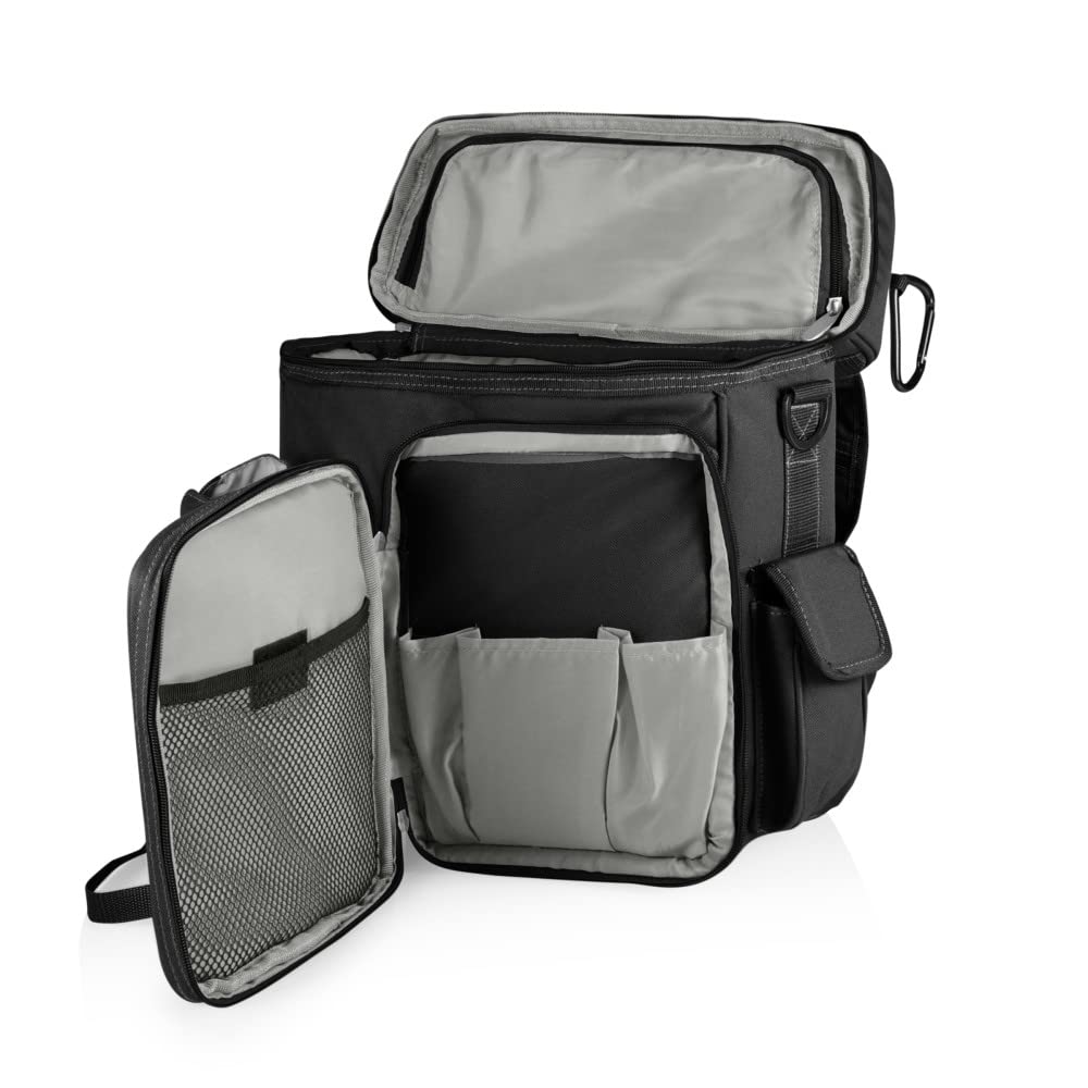 NCAA West Virginia Mountaineers Insulated Backpack Cooler with Bottle Holder - Portable Soft Cooler for Picnics, Hiking, Tailgating & Travel - Officially Licensed College Sports Gear