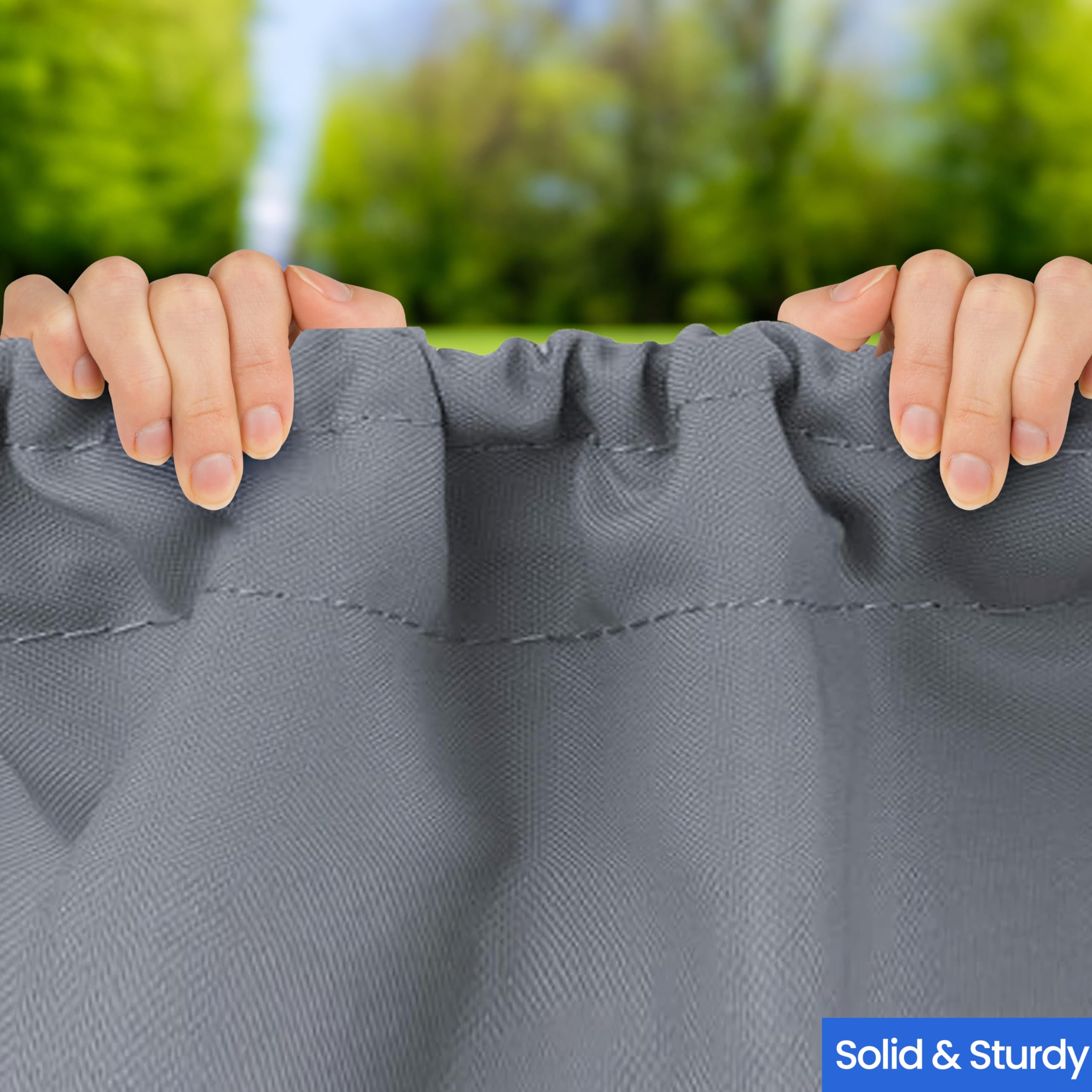 Heavy Duty 18 Oz Waterproof UV & Weather Resistant Square Table Cover - Outdoor Patio Furniture & Coffee Table Protector (24