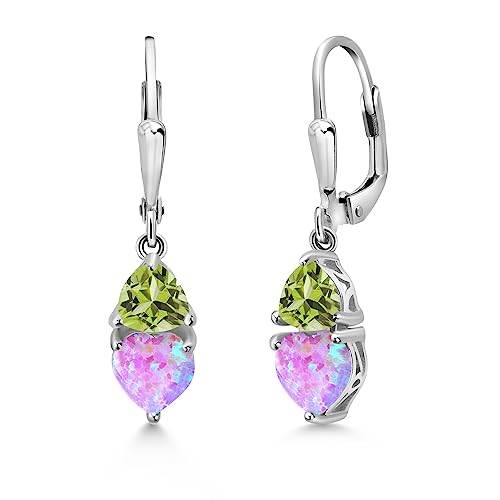 Pink Opal and Peridot
