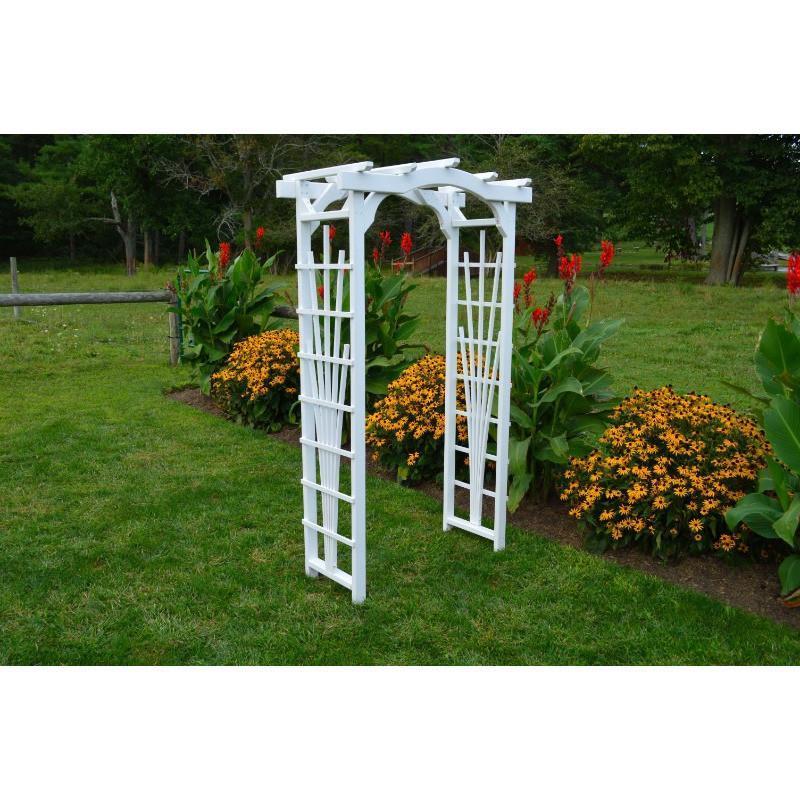 Amish Handcrafted Pine Cranbrook Arbor - Solid Wood Outdoor Garden Bench for Patio, Backyard & Porch Relaxation