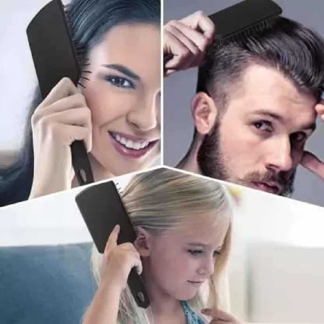LANELLIE Round Hair Brush & Styling Roller Comb for Men and Women - Pack of 1 | Perfect for Curling, Volumizing & Smoothing Hair at Home or Salon