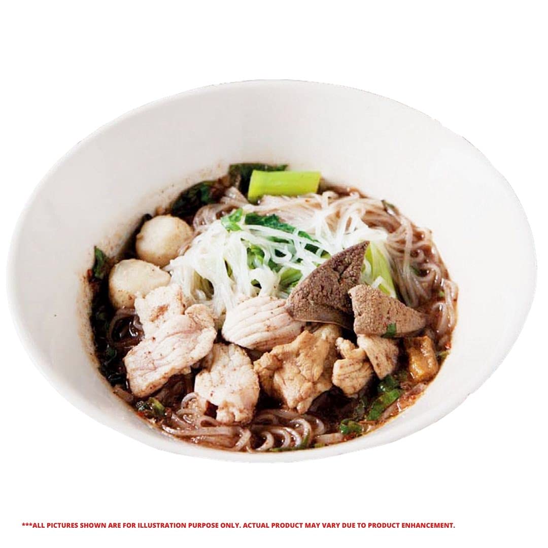 ThaSiam Instant Boat Noodles Rice Vermicelli with Spicy Herb Soup - Authentic Thai Street Food - 4.2 oz (Pack of 8) - Quick & Easy Meal for Lunch, Dinner or Snacking at Home, Office or Travel