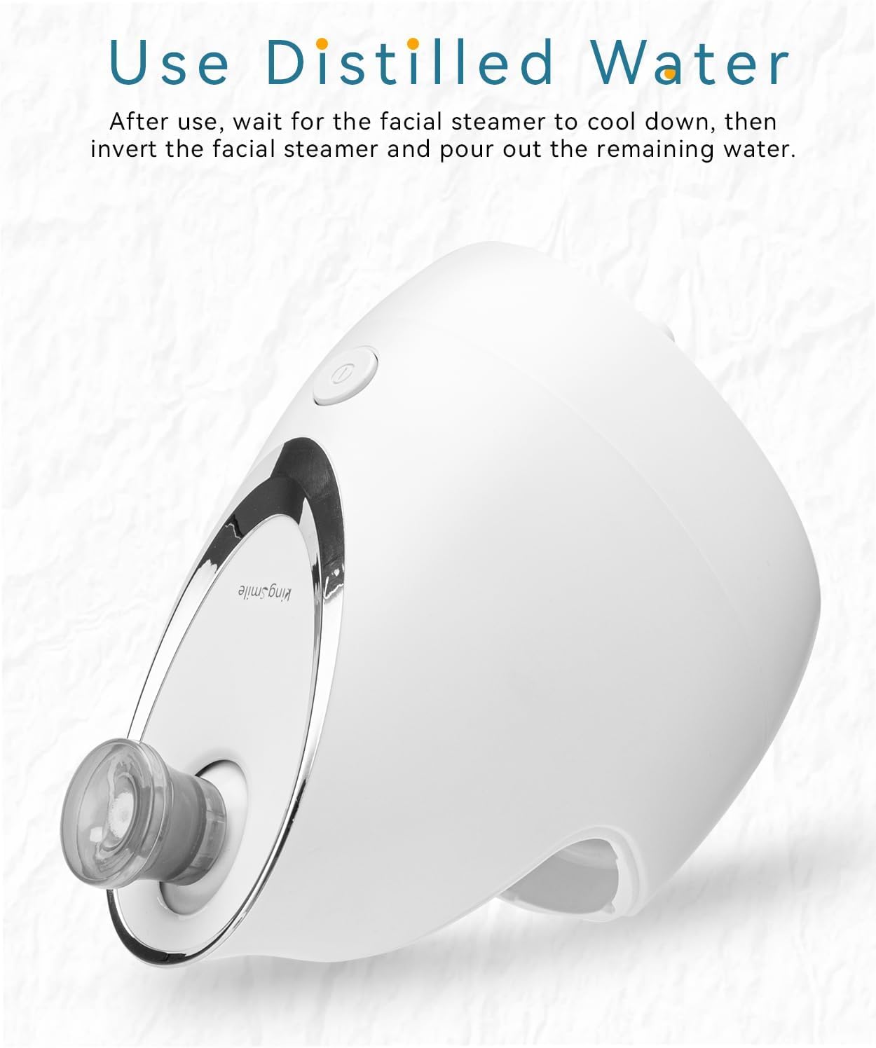 Kingsmile 3-in-1 Nano Facial Steamer with Aromatherapy - Adjustable Nozzle Warm Mist Humidifier for Deep Cleansing & Moisturizing | Perfect for Home Spa, Sinus Relief & Skincare Routine
