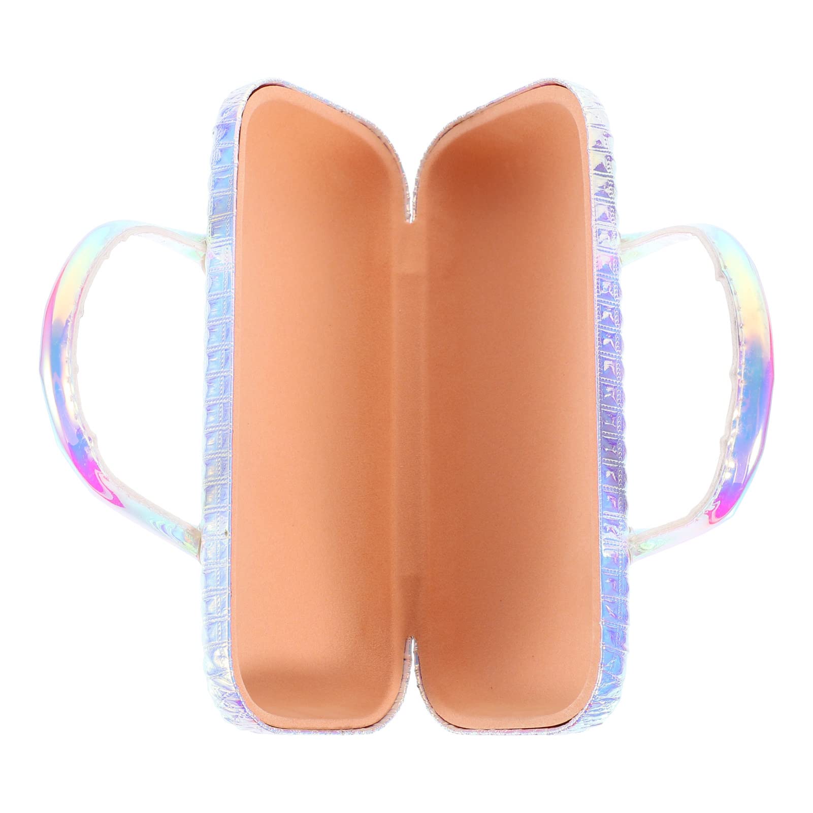 **Kids Glasses Case - PU Leather Hard Shell Eyewear Holder with Handle for Girls & Boys - Perfect for School, Travel, and Daily Storage**