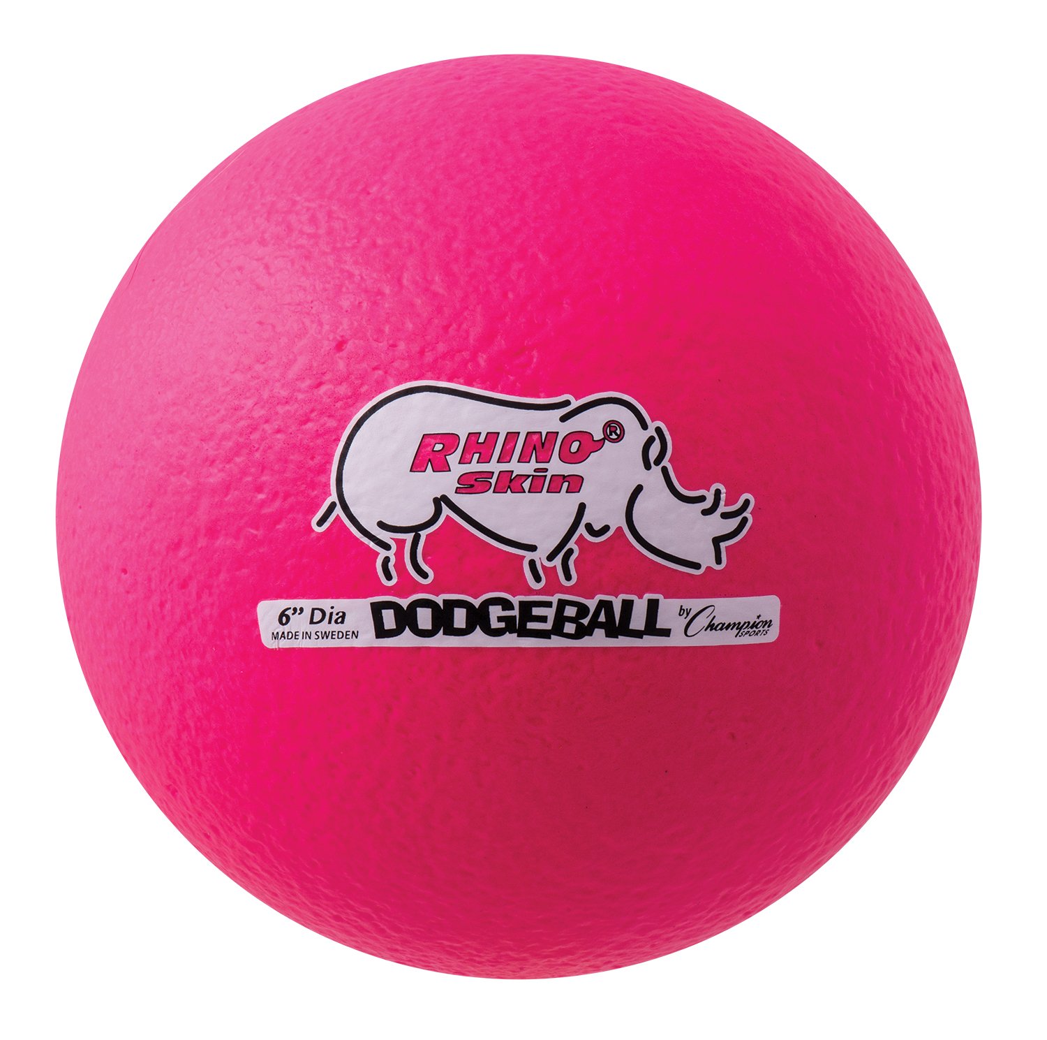 Champion Sports Rhino Skin Dodgeball - Durable Rubber Dodge Balls for Gym Class, School PE & Outdoor Games - Multiple Colors & Styles Available