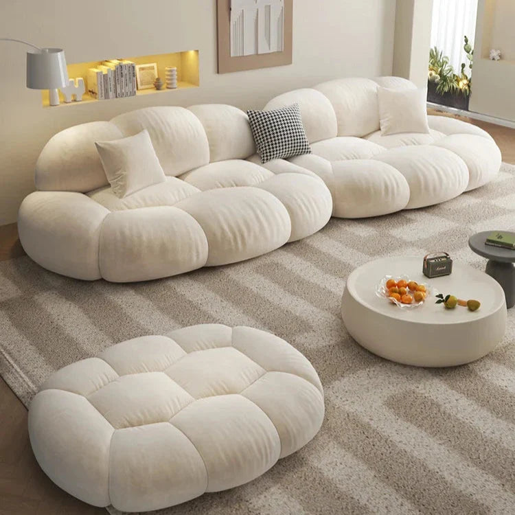 Modular Loveseat for Living Room - Contemporary Velvet Sofa Set with Chaise Lounge | Perfect for Small Spaces, Apartments & Cozy Home Decor