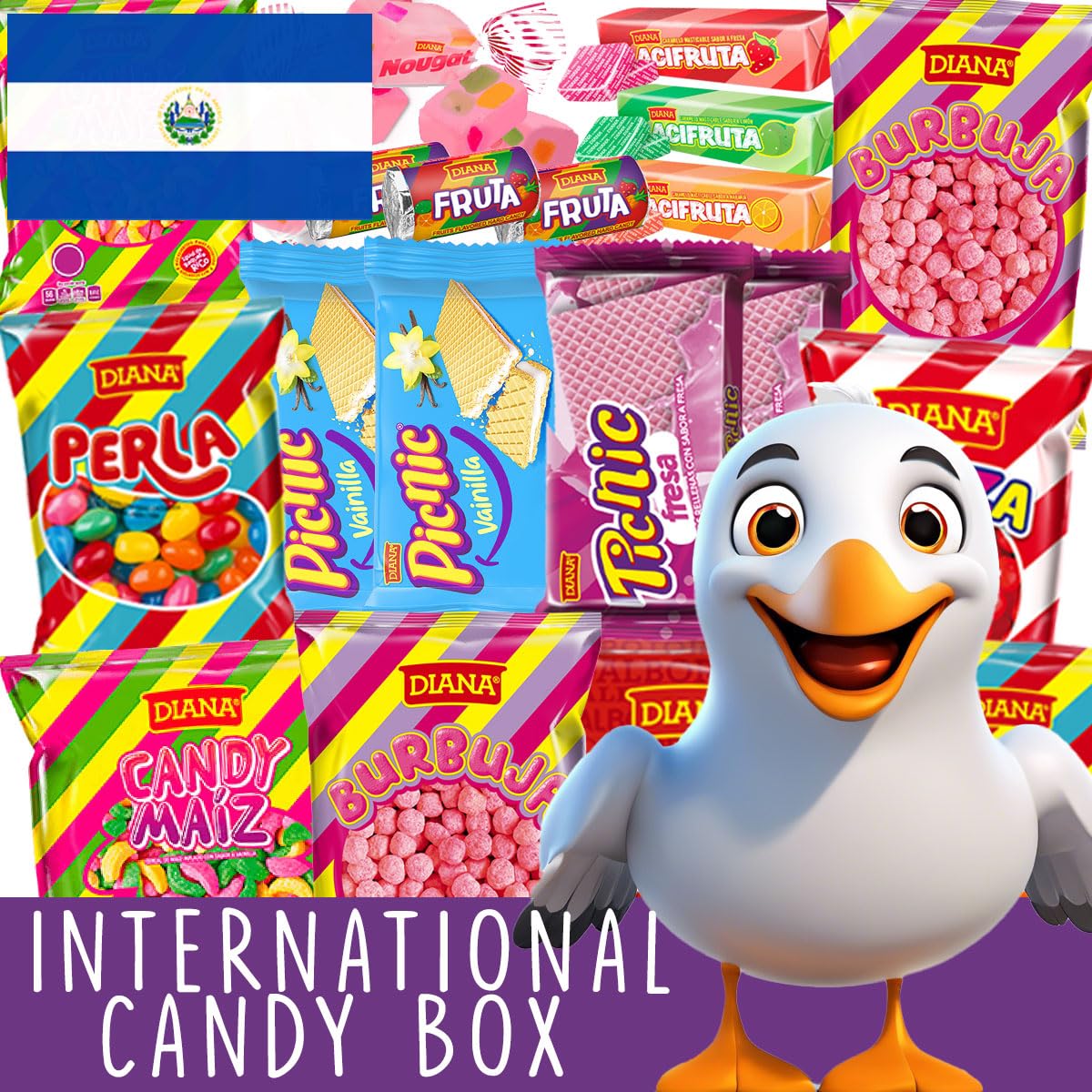 Charloo World Candy Box - 36 Exotic & Rare Sweets for Gifts & Parties