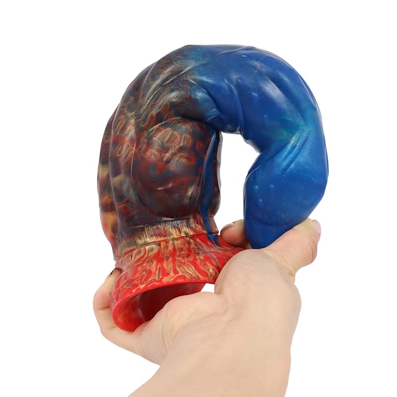 BeHorny Liquid Silicone Dildo - Realistic Alien/Fido Design with Strong Suction Cup | Adult Sex Toy for Couples & Solo Play | Perfect for BDSM, Roleplay & Bedroom Fun