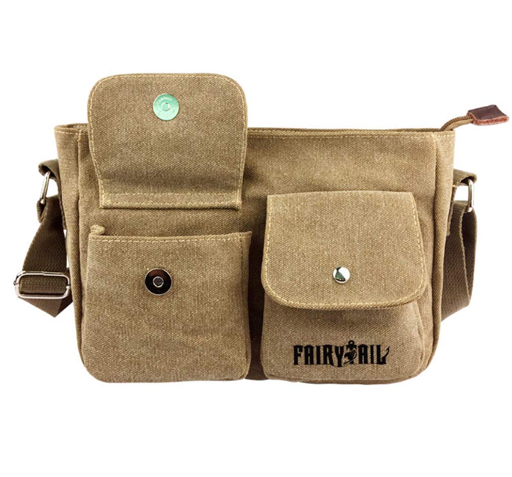 Anime Small Messenger Bag for Women - Canvas Shoulder Bag Mini Sling Crossbody Purse - Perfect for School, Travel & Cosplay Accessories