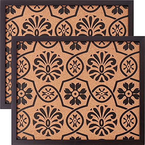 Brown Frame - Floral Pattern