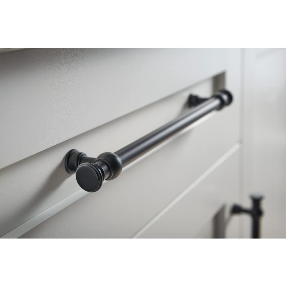 18 Inch Ormonde Appliance Pull in Flat Black - Top Knobs Cabinet Hardware for Kitchen & Bathroom Renovation