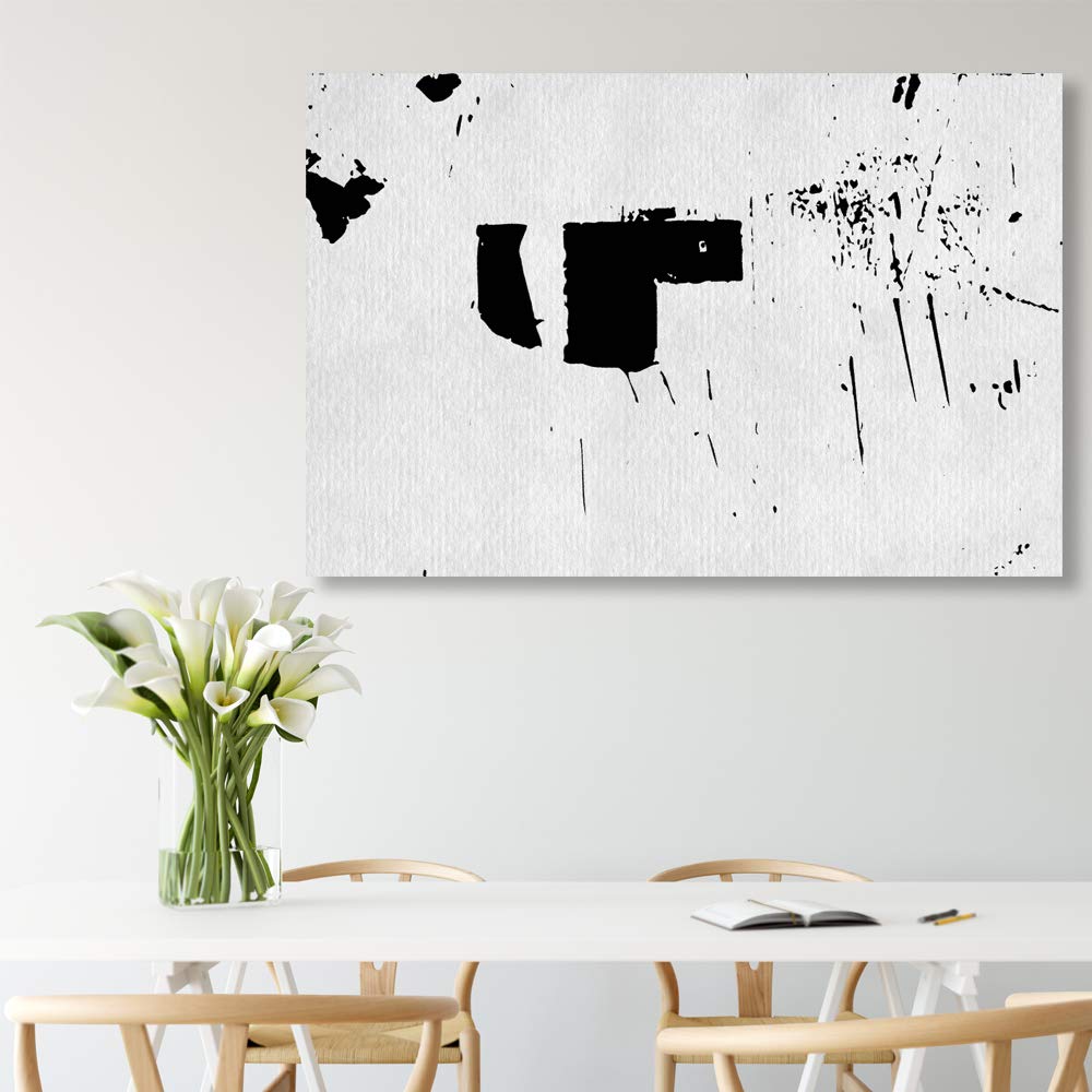 Wall26 Rustic Ink Canvas Wall Art - 24x36 Inches Framed Paintings for Bedroom, Living Room, Office & Home Decor