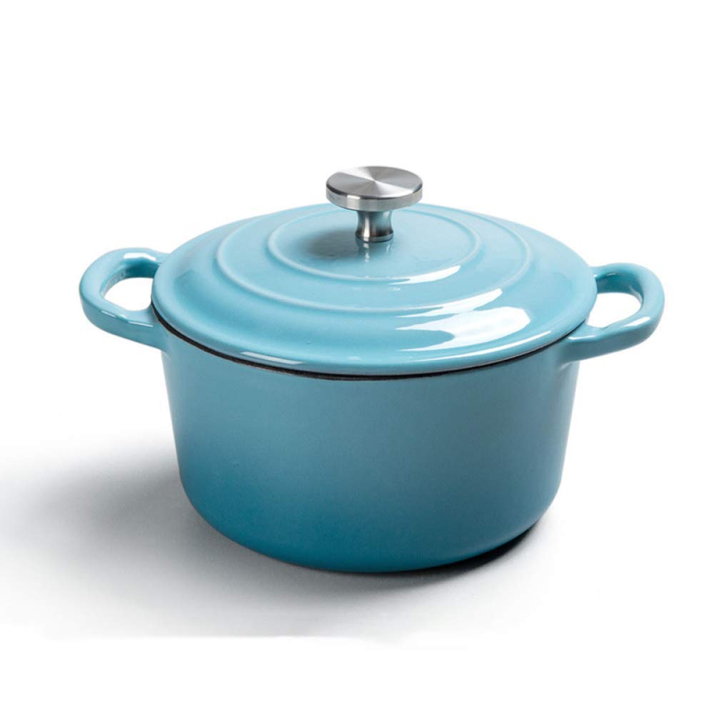 **XDJ Enameled Cast Iron Dutch Oven with Lid – 1.2L Non-Stick Casserole Pot for Braising, Baking, Roasting, Sautéing & Simmering – Perfect for Soups, Stews, Bread & One-Pot Meals**