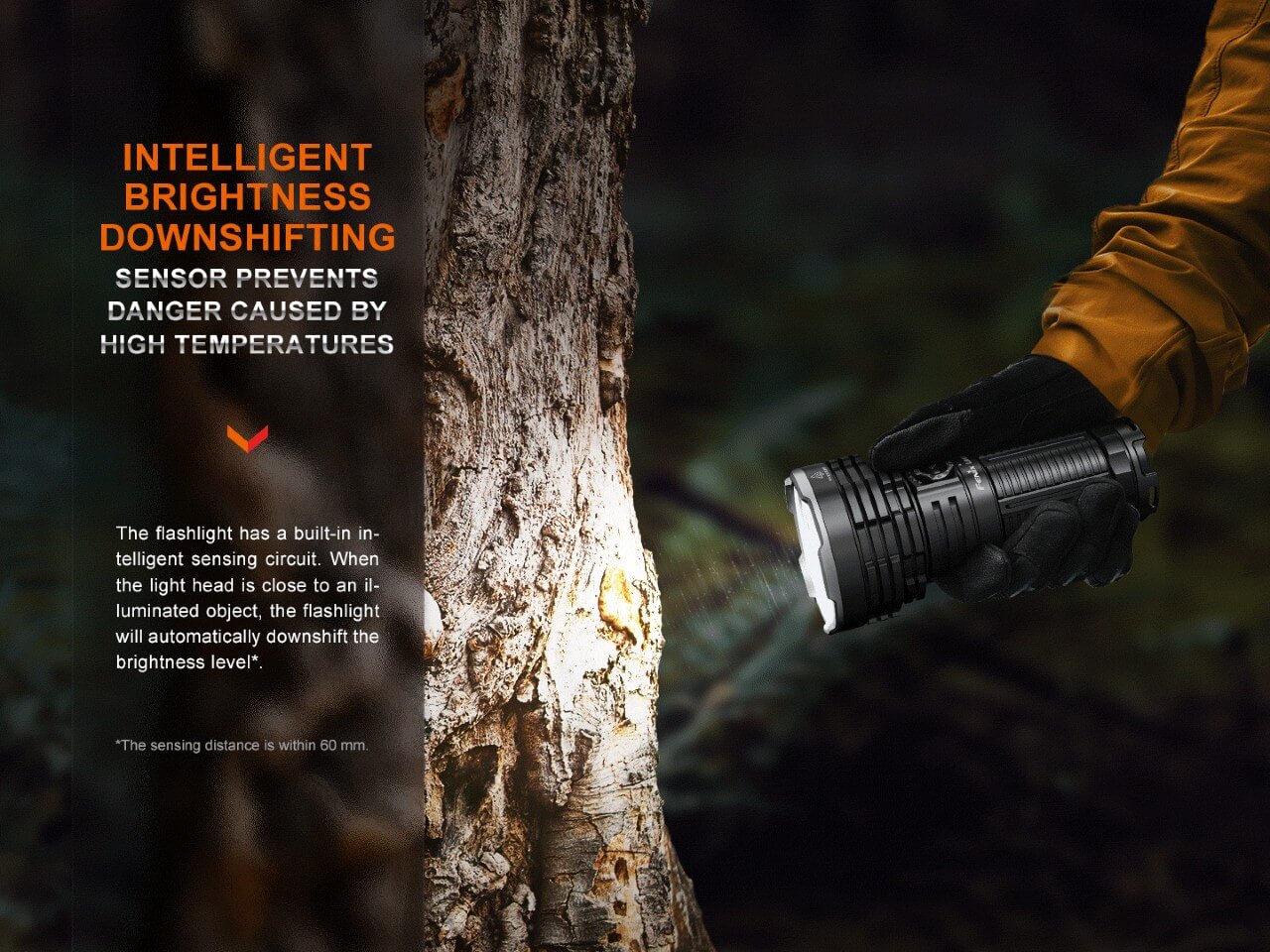 Fenix LR40R V2.0 Rechargeable LED Flashlight - 12000 Lumens, Waterproof Search Light for Outdoor Adventures, Camping, Hiking & Emergency Use