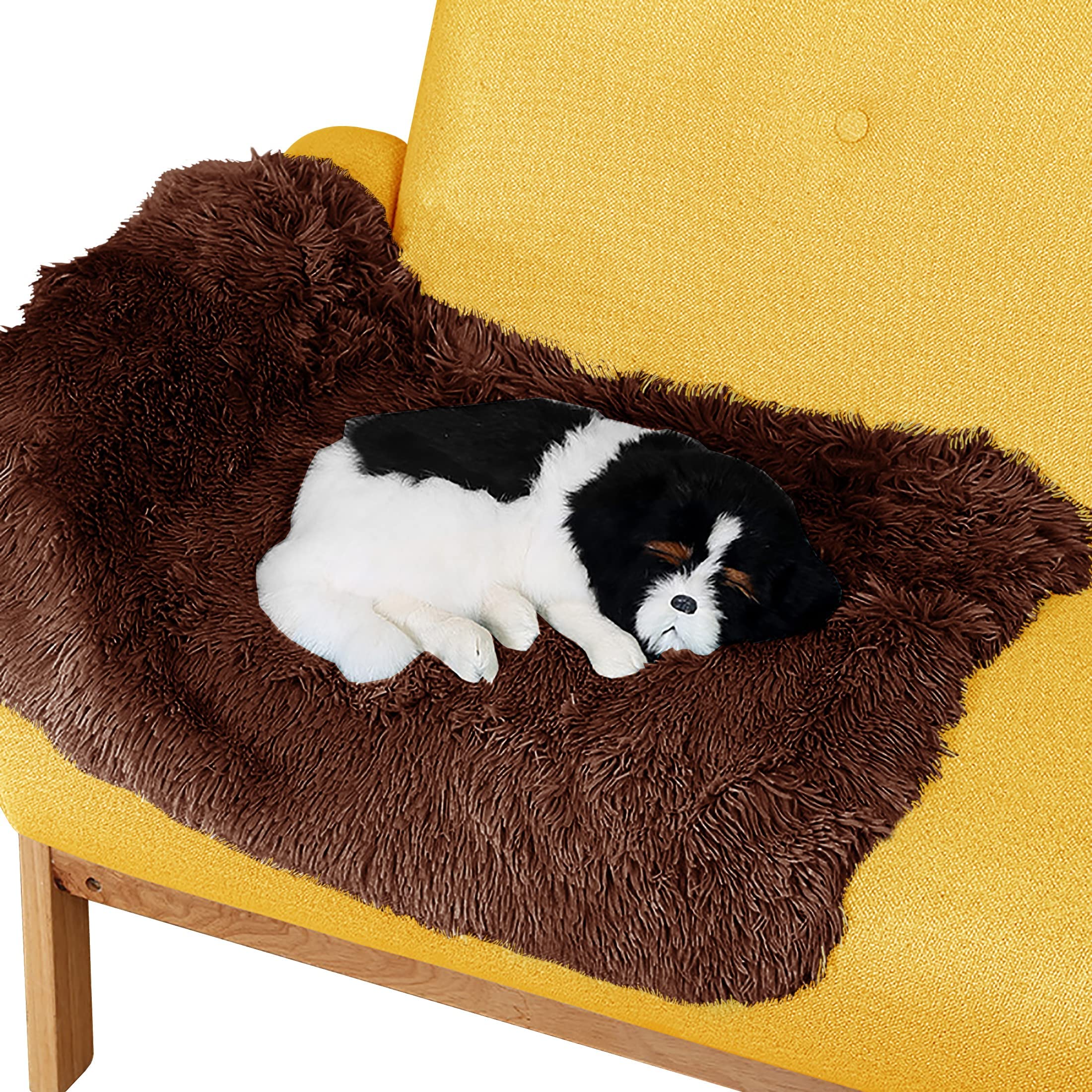 **Soft Fluffy Reversible Sherpa Dog Blanket for Pets - Cozy Fleece Throw for Dogs & Cats, Washable Lightweight Pet Bed Blanket for Bed, Couch, Sofa & Travel - Perfect for Puppies, Kittens & Small Pets (S, M, L, XL)**    *(Use Cases: Ideal for keeping your pet warm and comfortable at home, during travel, or while relaxing on the couch or bed.)*