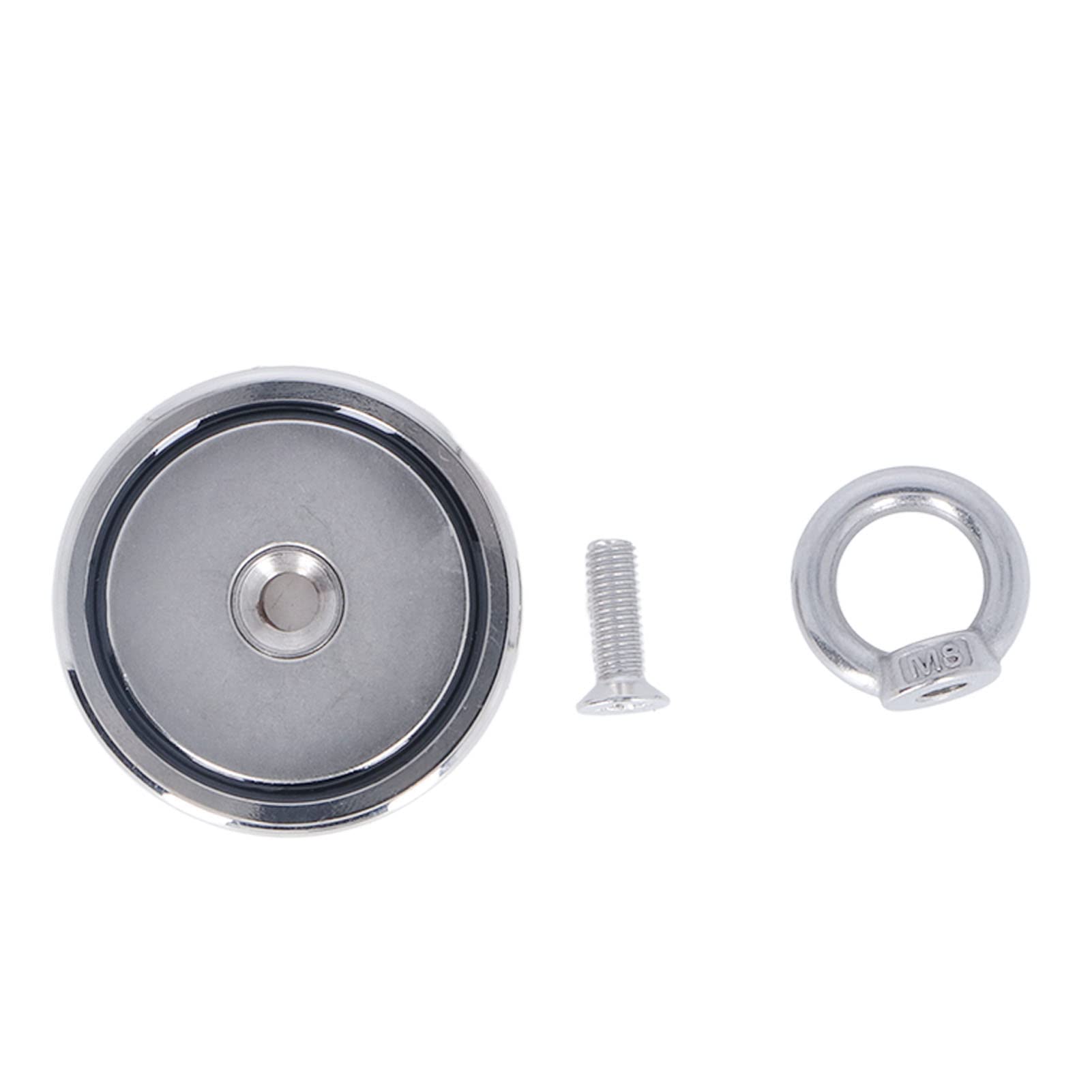 Tgoon High Power Fishing Magnet – 1200LB Pull Force, Silver Anti-Rust Stainless Steel Shell with Durable Coating – Perfect for Underwater Treasure Hunting, Metal Recovery & Marine Salvage Operations