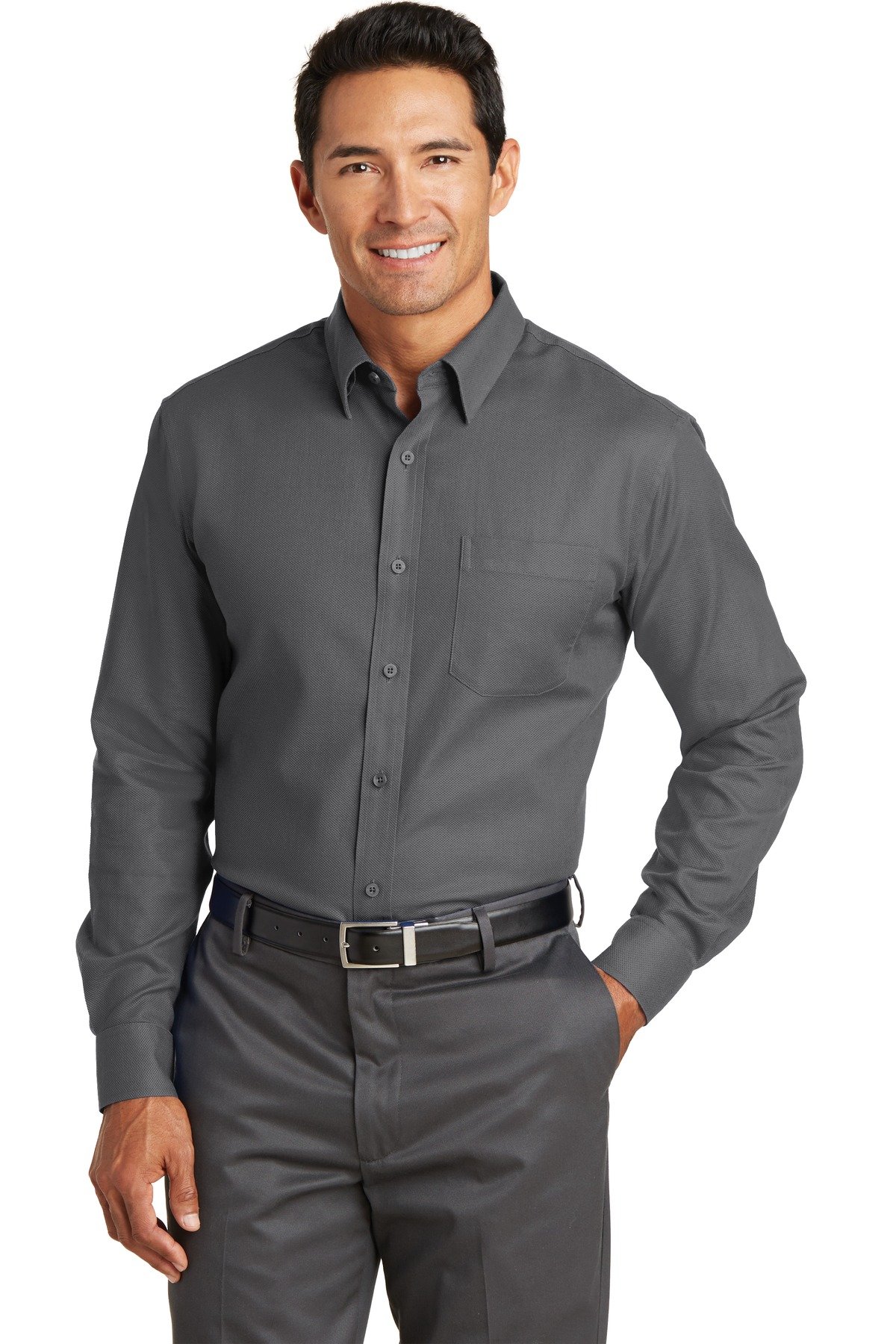 Red House Women's Non-Iron Windowpane Plaid Shirt - Comfortable Office & Casual Wear for Professional Women