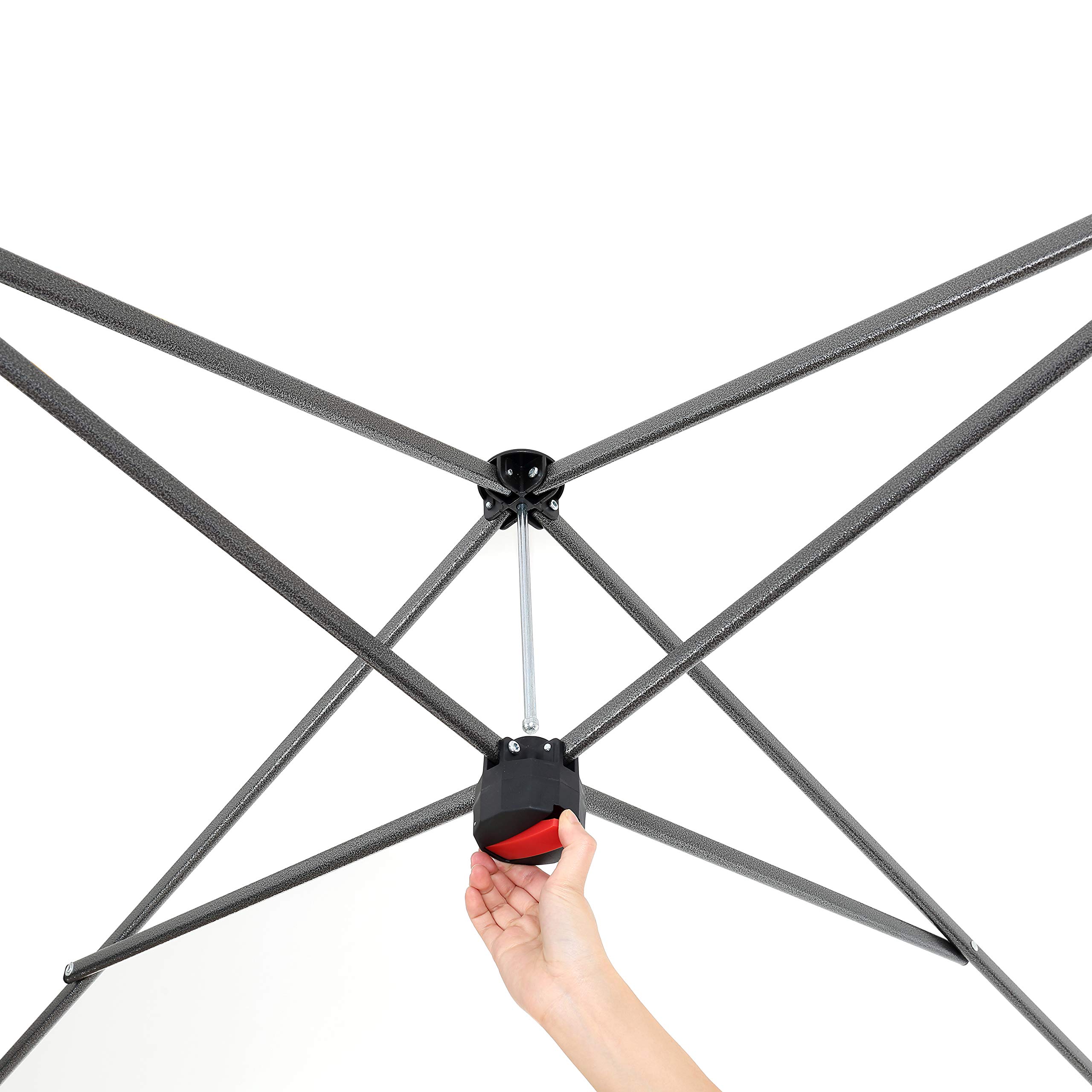 ARROWHEAD OUTDOOR 10’x20’ Pop-Up Canopy Tent - Instant Shelter with 300D Waterproof & UV Resistant Fabric - Easy One Person Setup - Includes Wheeled Carry Bag, Guide Ropes & Stakes - Perfect for Backyard Parties, Camping, Beach & Outdoor Events (Blue, KGS0391U)