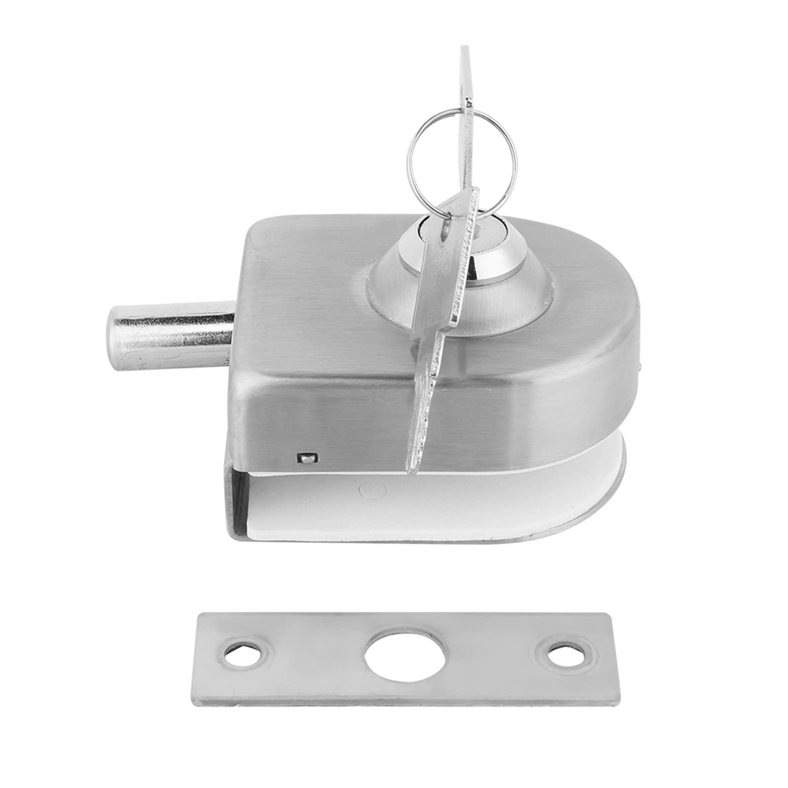 10mm-12mm Glass Door Deadbolt Lock with Key - Secure Push/Swing/Sliding Doors for Office, Bathroom, Toilet & Shop | Access Control Solution for Commercial & Residential Spaces