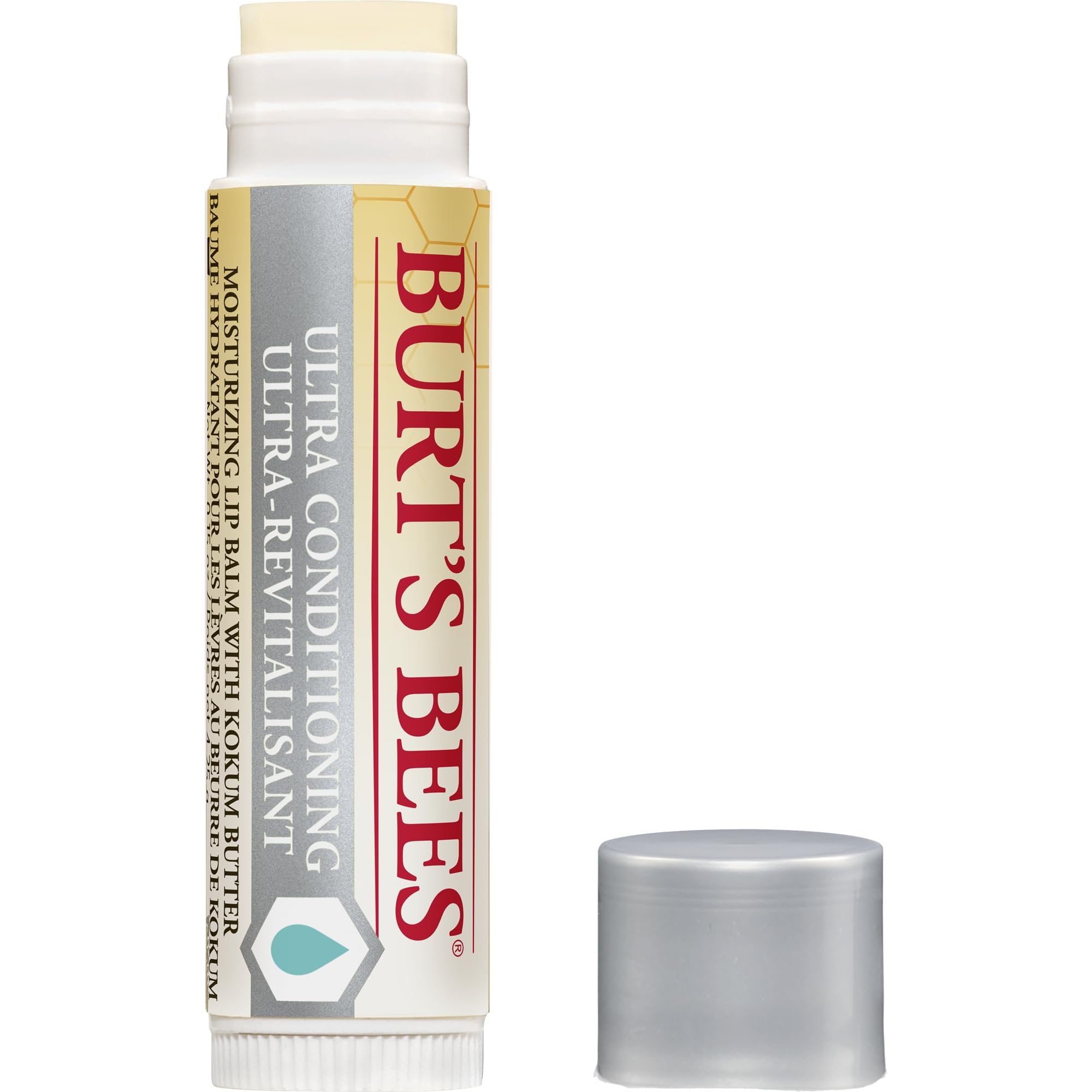 Burt's Bees Ultra Conditioning Lip Balm with Kokum & Shea Butters - 4.25g Moisturizing Chapstick for Dry, Chapped Lips | Perfect for Winter, Outdoor Activities & Daily Hydration
