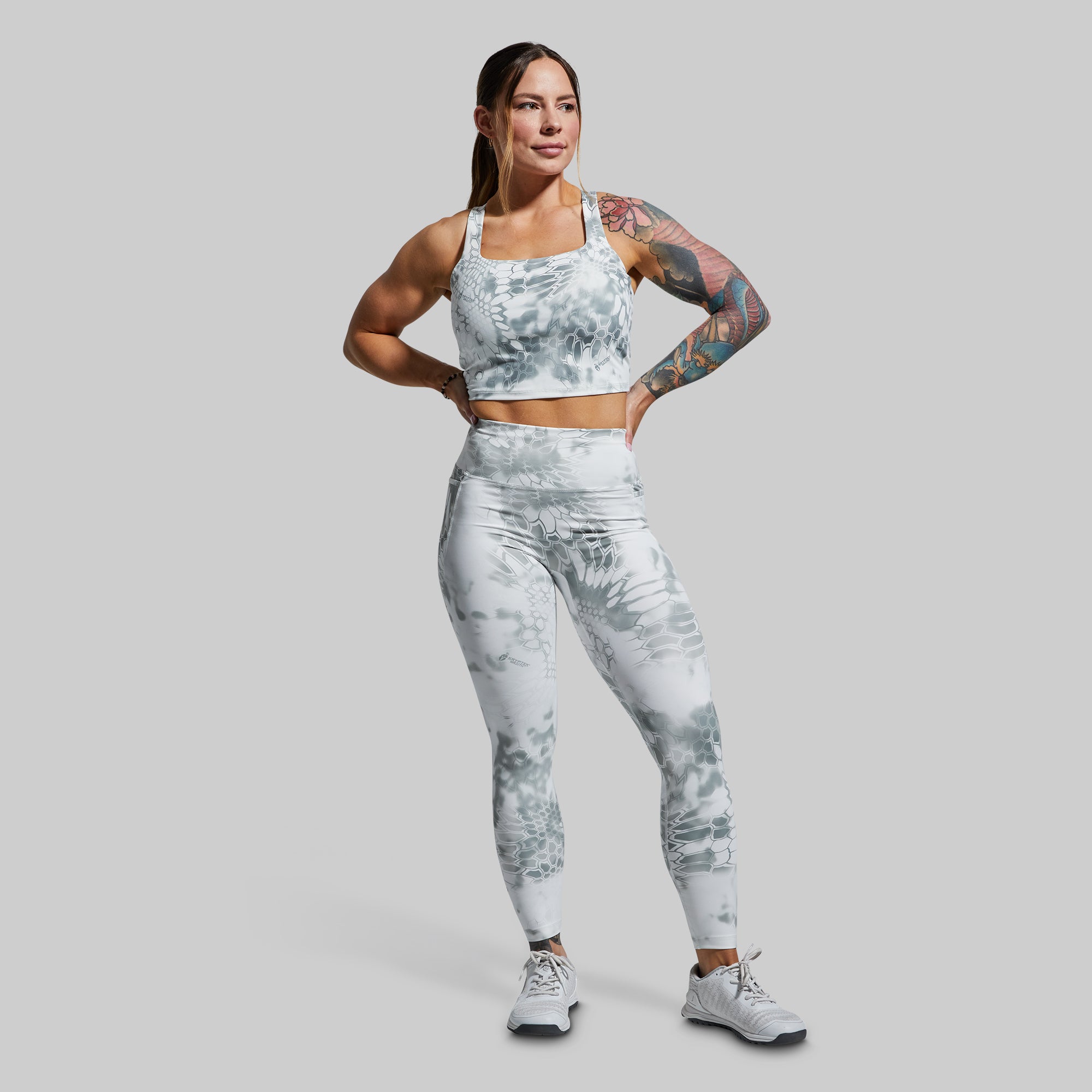 Eccentric Legging (Wraith) - High Waisted Yoga Pants for Women - Stretchy Workout Leggings for Gym, Running & Casual Wear