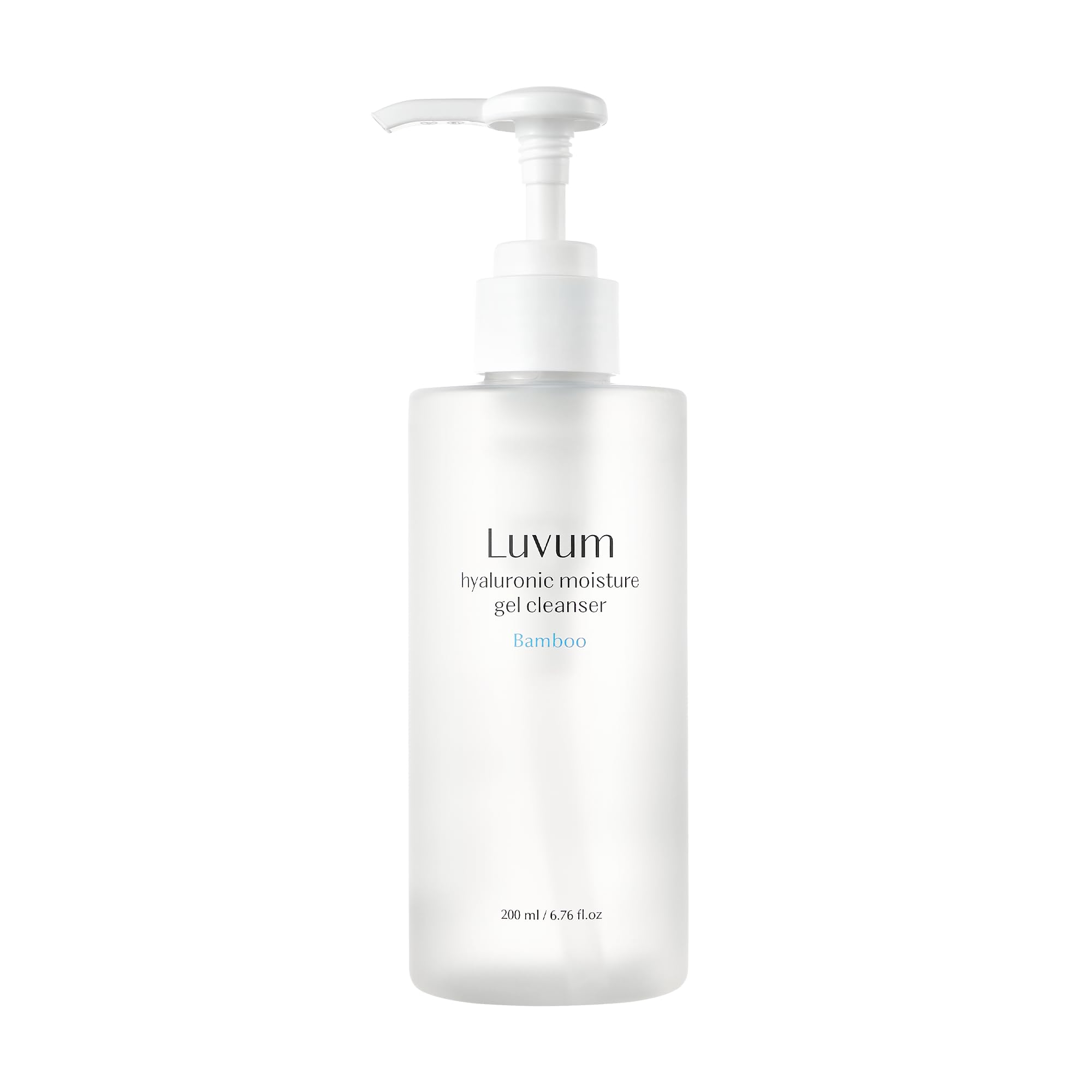 Bamboo Hyaluronic Acid Cleanser 6.76oz - Korean Gel Facial Wash for Sensitive Skin - Deep Pore Cleansing & Moisturizing for Daily Skincare