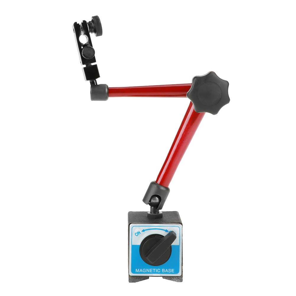 Adjustable Magnetic Dial Indicator Base Stand Holder - 350mm Universal Measuring Stand with Strong Magnet for Test Gauges - Perfect for Precision Machining, Metalworking, and Engineering Measurements