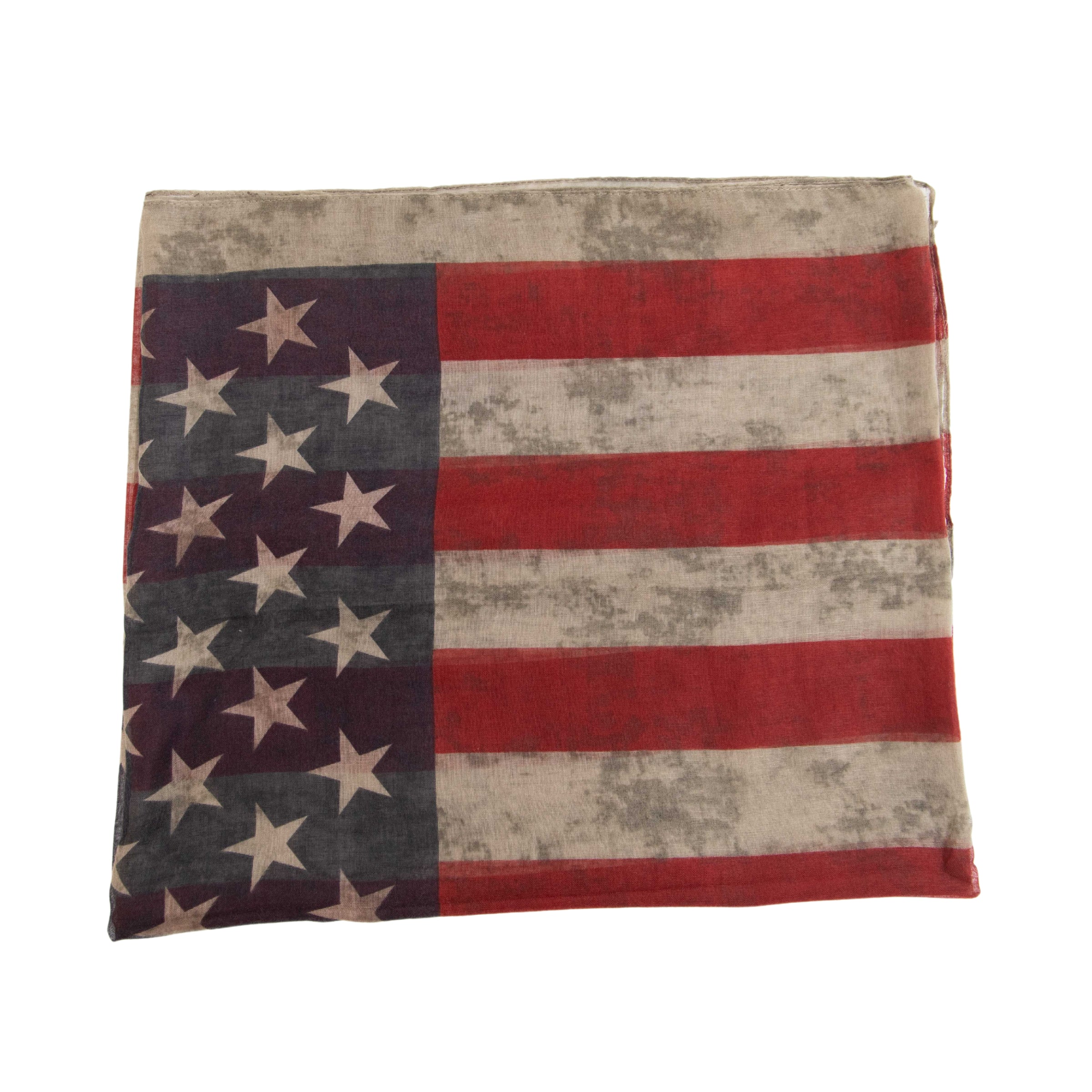 Women's Distressed Woven American Flag Scarf - Stylish Patriotic Fashion Accessory for Everyday Wear, Outdoor Activities & Special Events