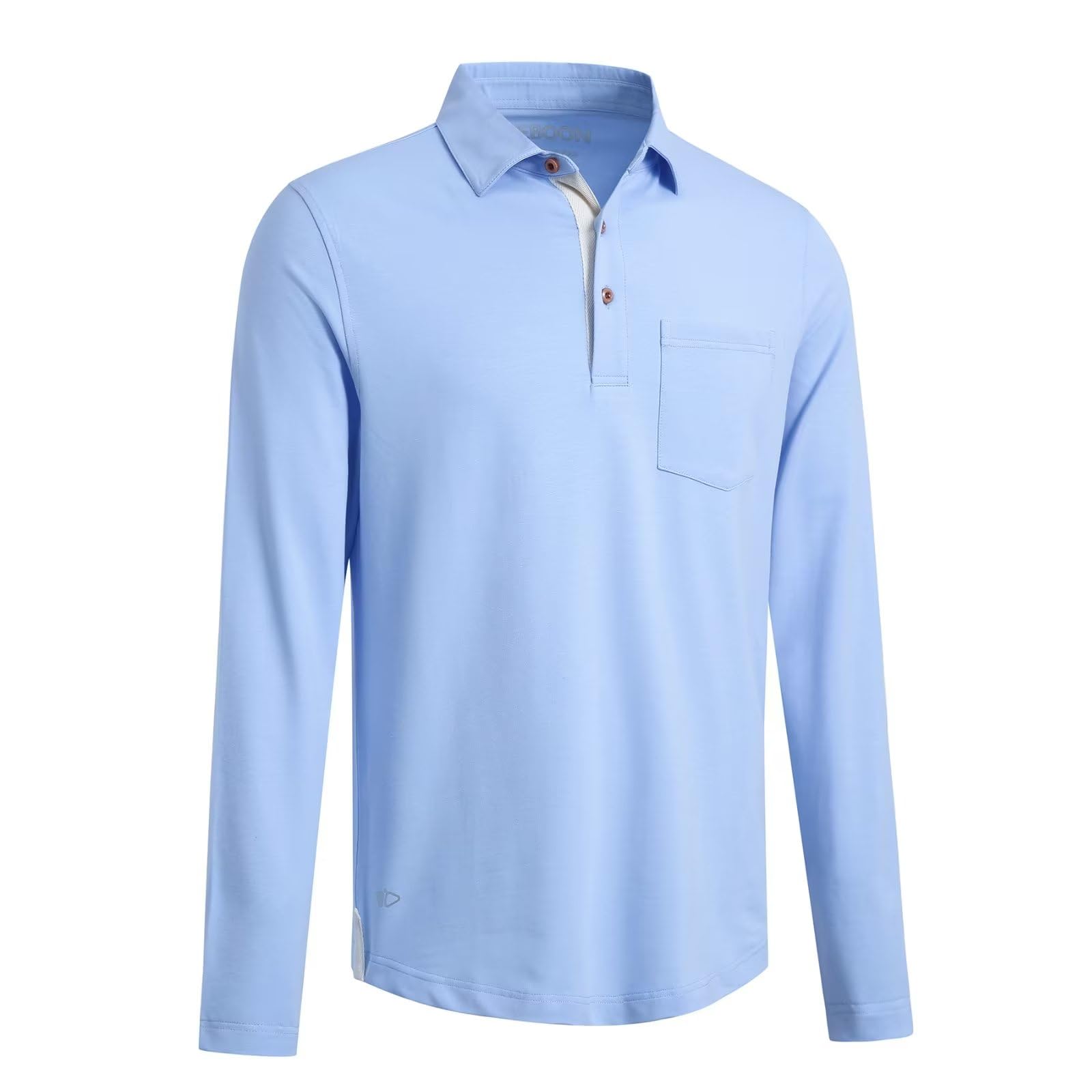 Men's Long & Short Sleeve Polo Shirts - Breathable Cotton Blend, Casual Solid Color with Pocket & Drop Cut Collar - Perfect for Golf, Office Wear & Summer Outfits