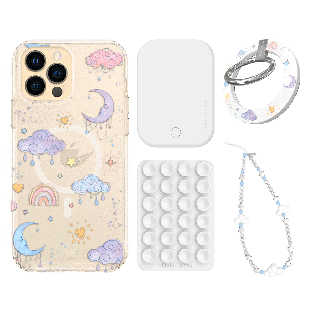 Sweet Dreams Frosted iPhone Case with Grip - Cute & Protective Phone Cover for iPhone 13/14/15 - Perfect for Daily Use, Travel & Work
