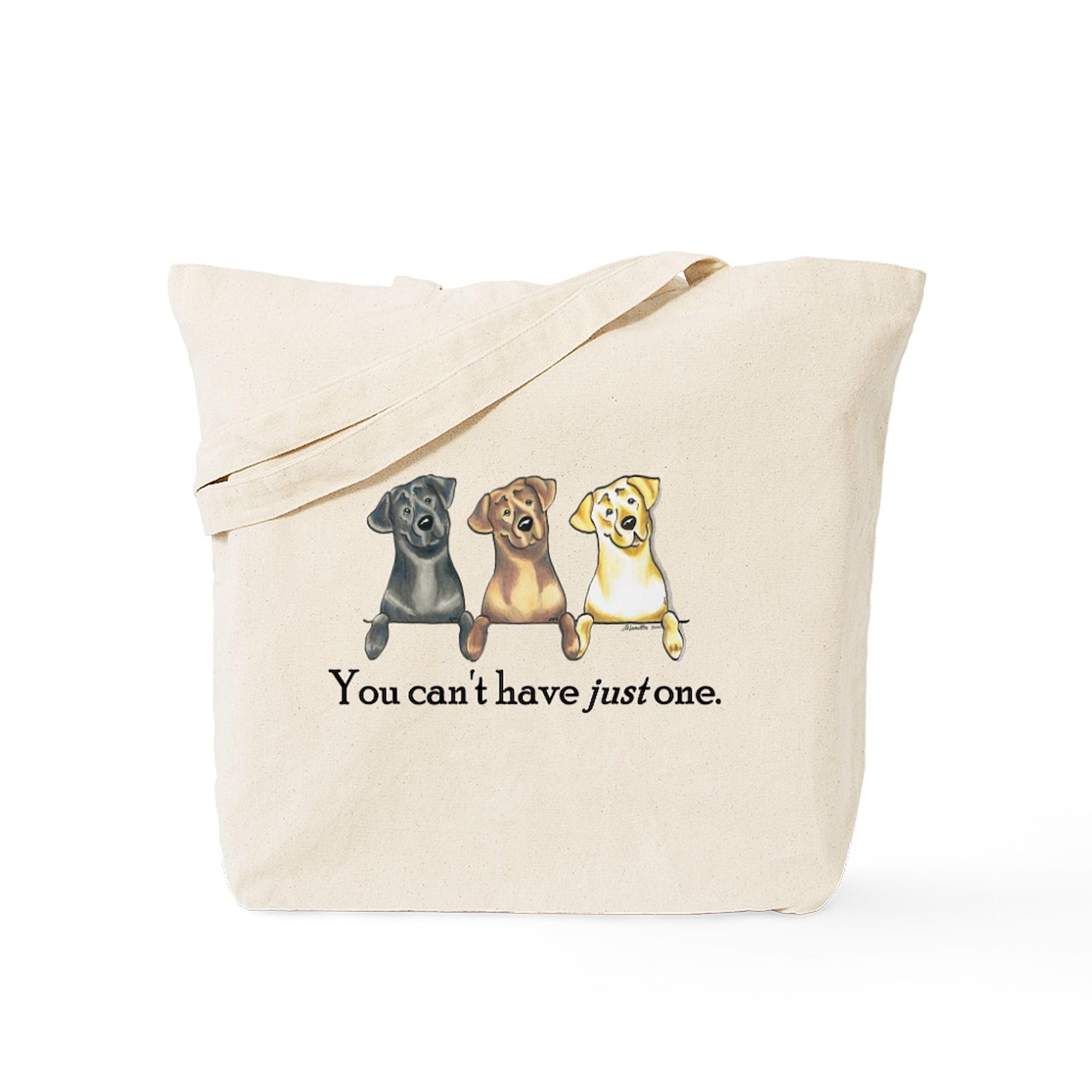 Just One Lab Tote Bag - Natural Canvas Reusable Shopping Bag for Groceries, Beach & Everyday Use | Eco-Friendly Cotton Tote by CafePress