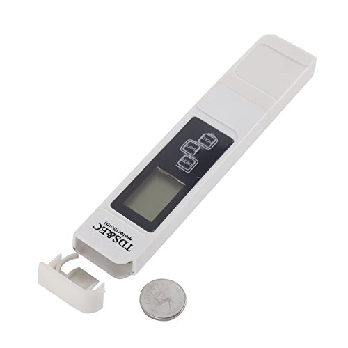 Cpixen Professional TDS & EC Meter - Digital Water Quality Tester with Leather Case (0-5000ppm Range) | Accurate Purity Testing for Drinking Water, Aquariums, Hydroponics & Pool Maintenance