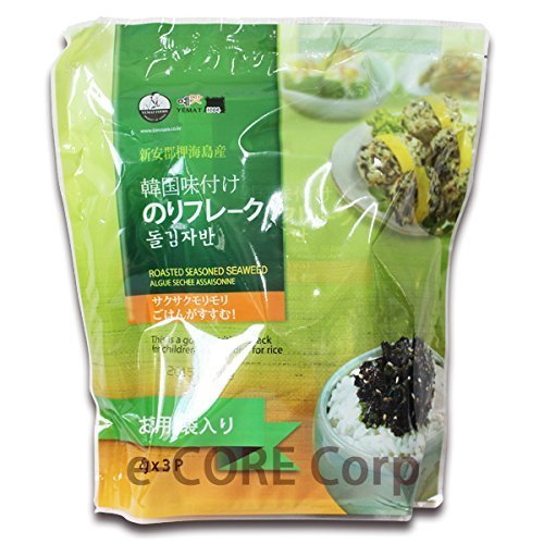 Premium Korean Seasoned Seaweed Flakes - 3 Pack (80g Each) | Healthy Snack for Sushi, Rice Bowls & Salads | Gluten-Free & Vegan-Friendly