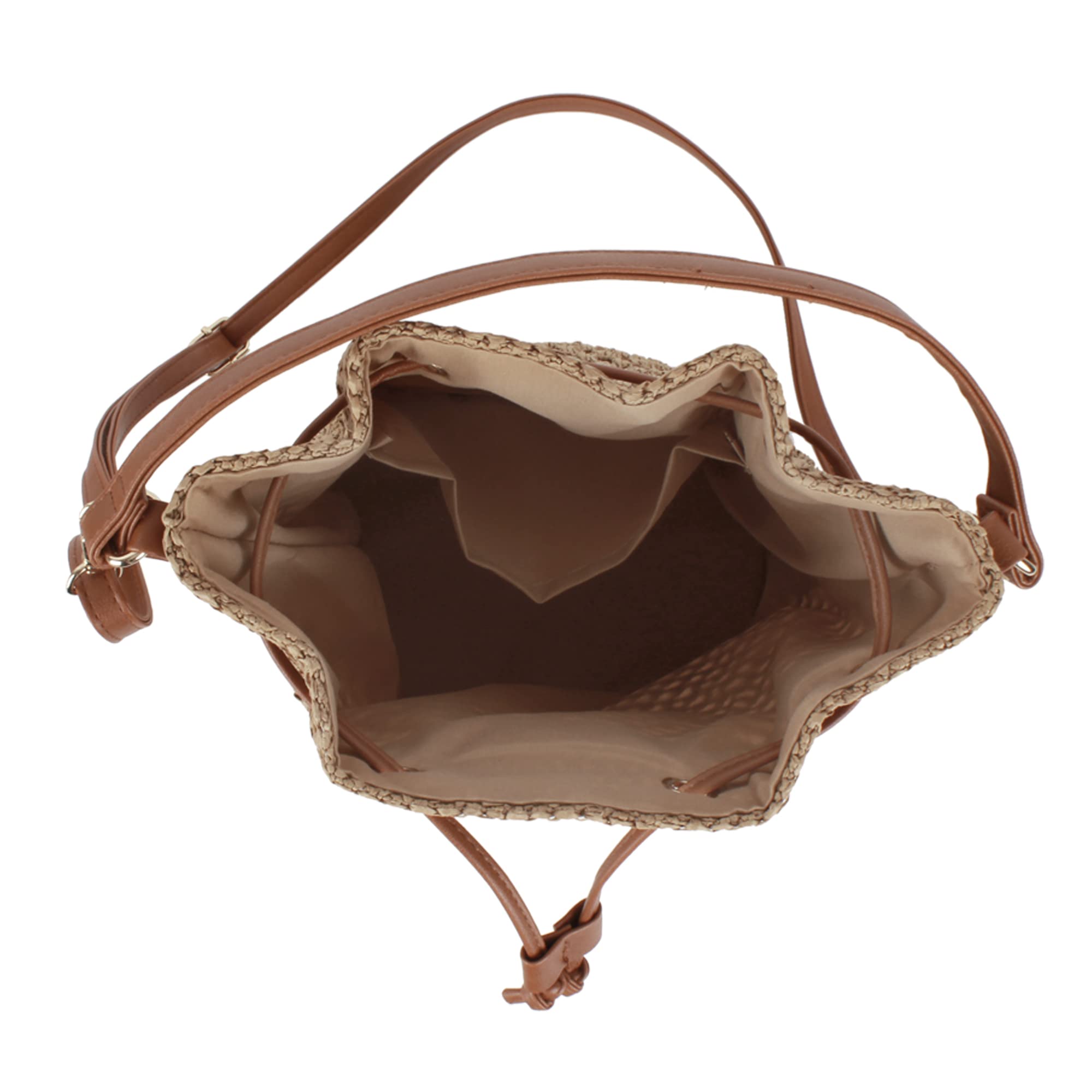 Van Caro Handwoven Cotton Straw Shoulder Bag - Crochet Tassel Bohemian Beach Purse for Women | Perfect for Summer Vacations, Beach Trips & Boho Fashion Accessories