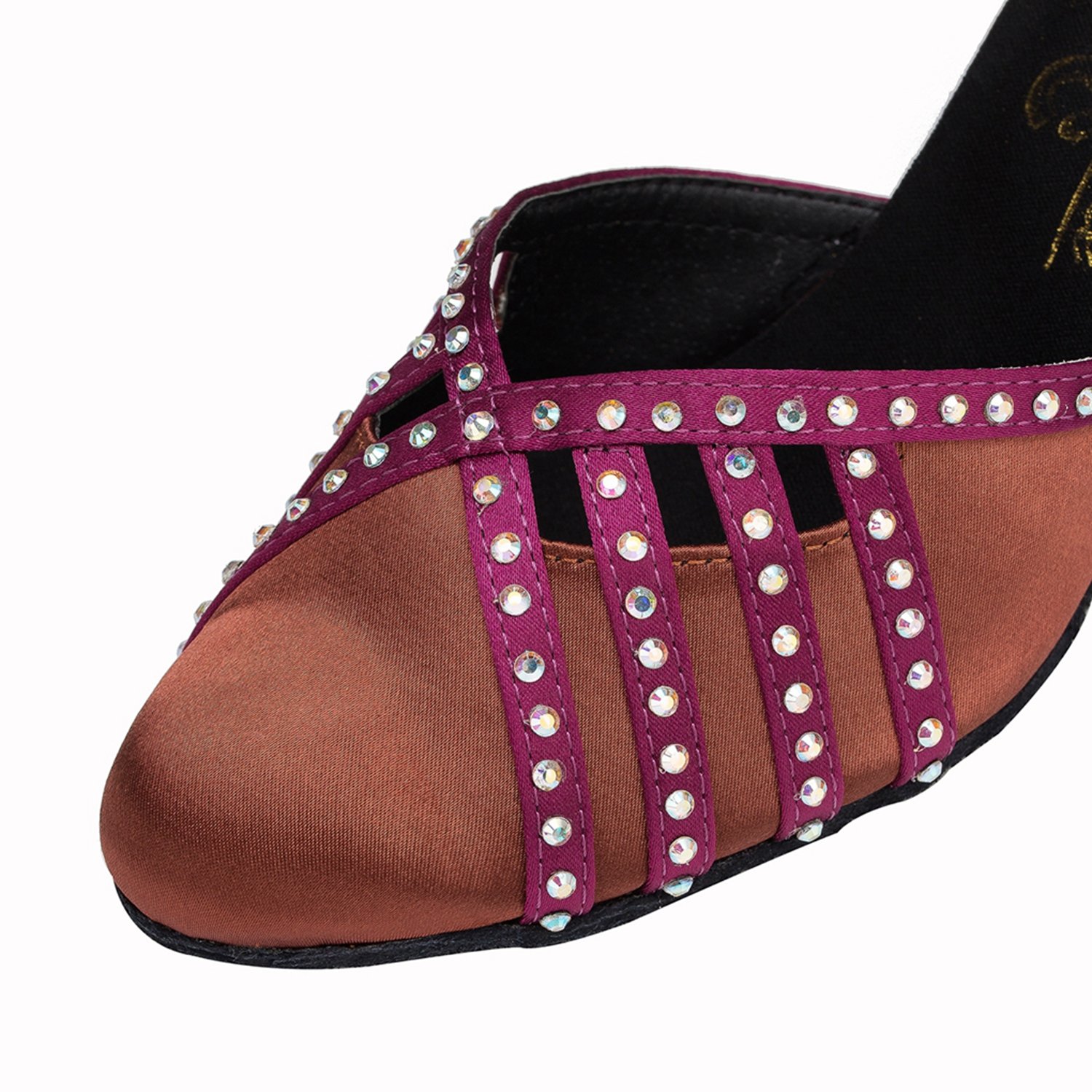 Minishion Crystal Mary Jane Latin Dance Shoes for Women - Perfect for Salsa & Ballroom