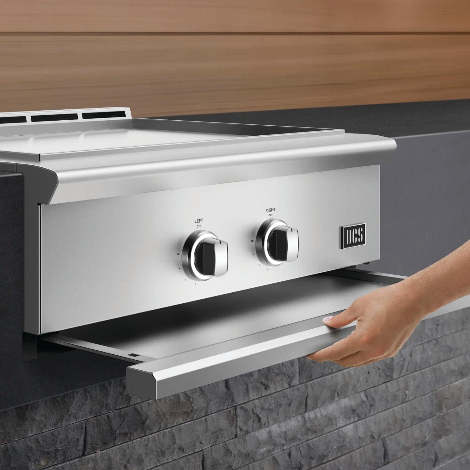 DCS Series 9 Evolution 30-Inch Natural Gas Griddle - GDE1-30-N | Professional Outdoor Cooking for Backyard BBQs, Tailgating & Restaurant Use