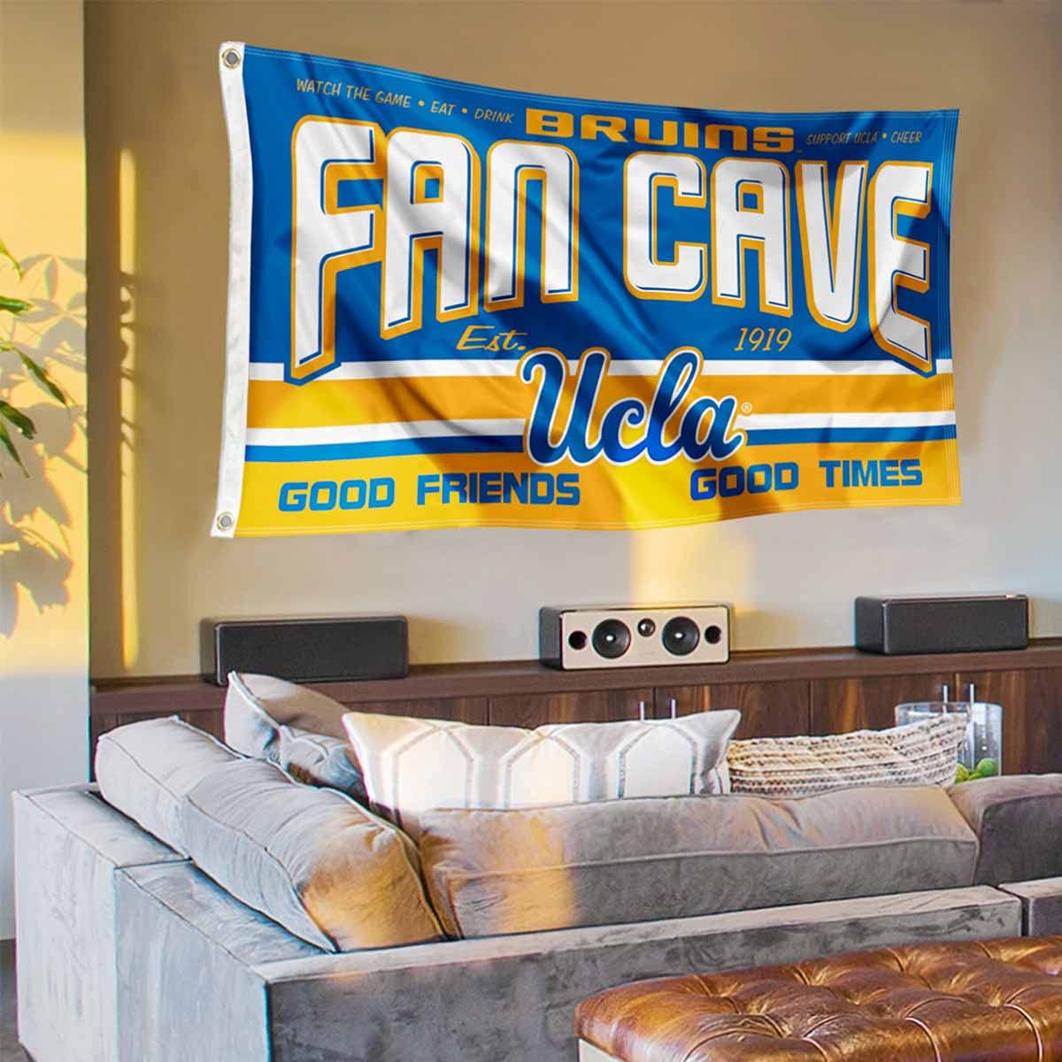 Boston Bruins Man Cave Banner Flag - NHL Team Decor for Game Room, Basement, Sports Bar & Fan Cave - Officially Licensed Bruins Merchandise