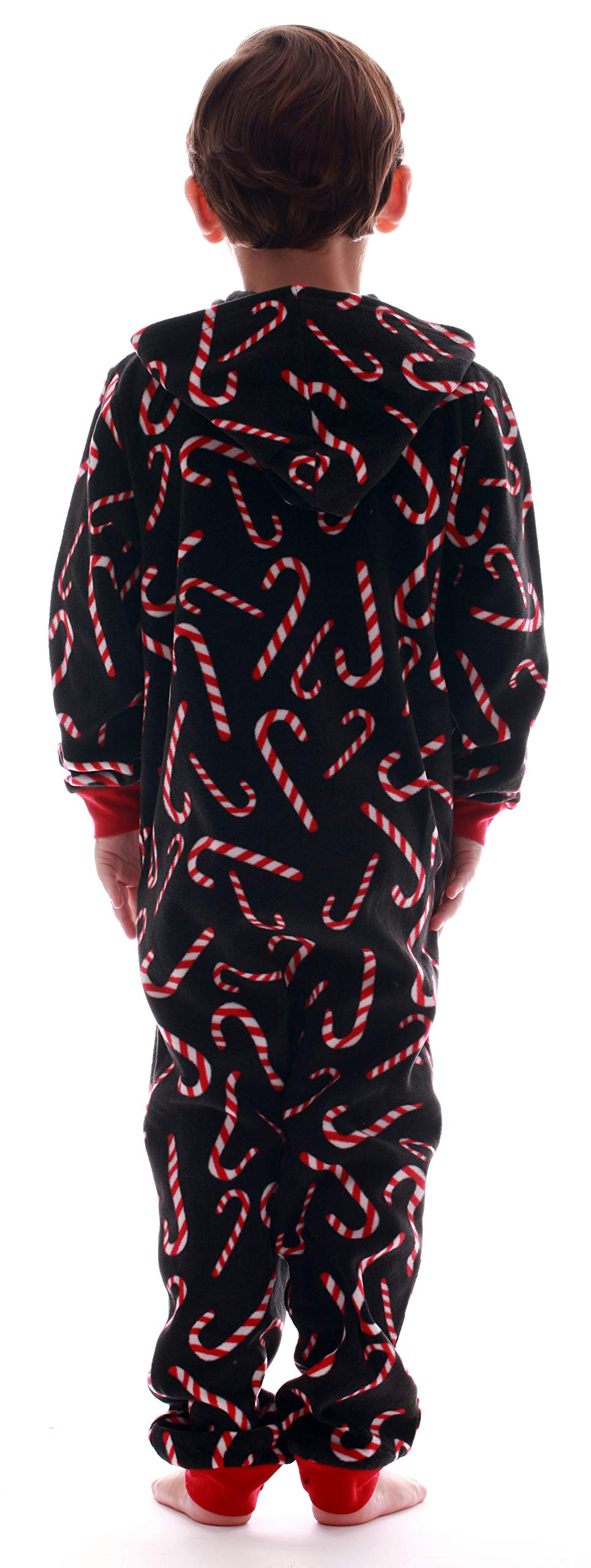 Candy Cane Matching Family Pajamas - Christmas Couples Onesies & Dog Pajama Set for Holiday Photos & Cozy Winter Nights