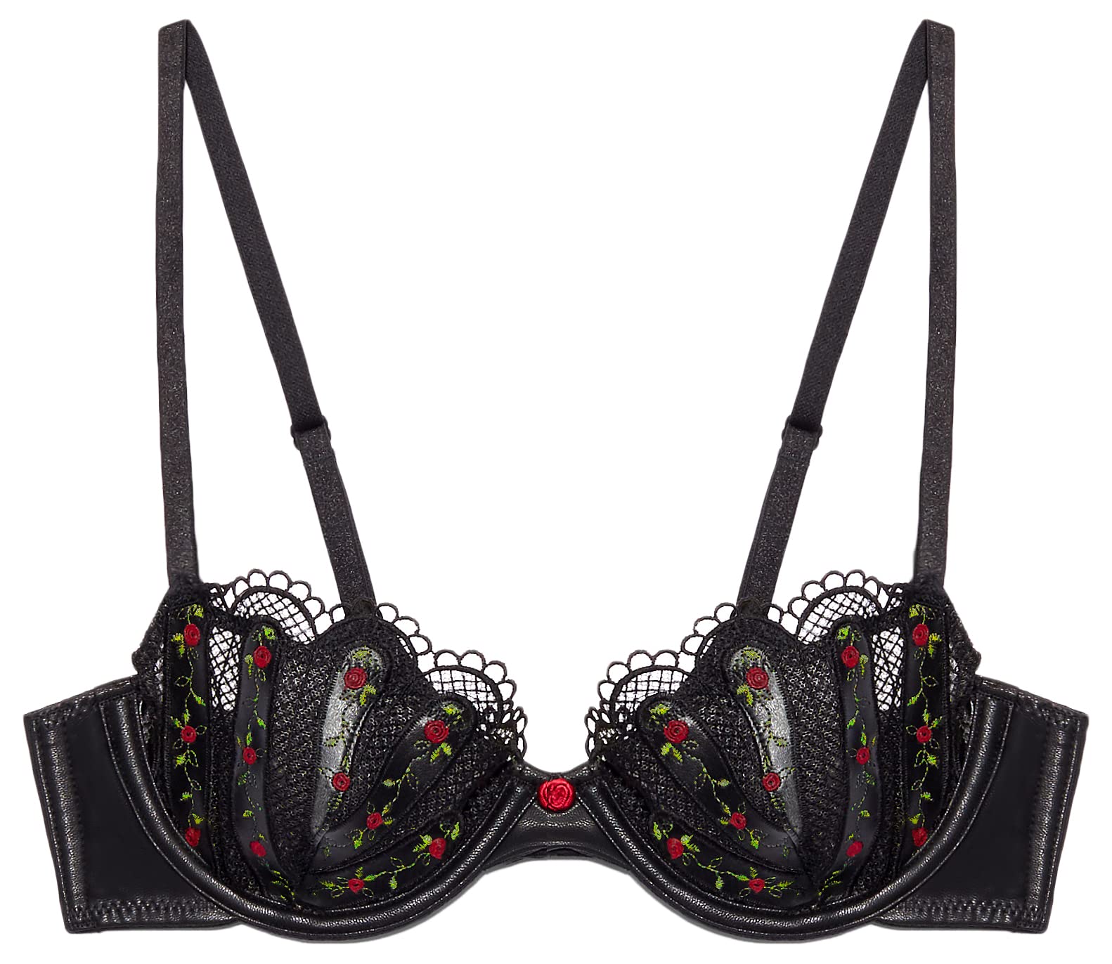 Savage x Fenty Women's Unlined Demi Bra - Renaissance Rose | Comfortable Wireless Lingerie for Everyday Wear & Special Occasions