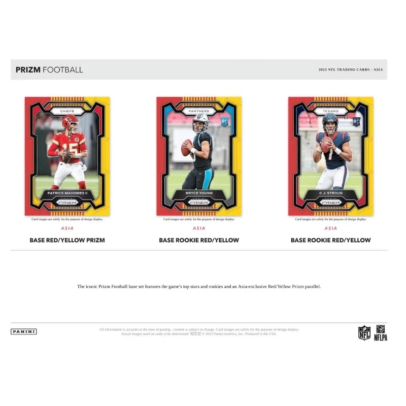 2023 Panini Prizm NFL Football Trading Cards International Asia Exclusive Box - Perfect for Collectors, Investors & Fantasy Sports Fans