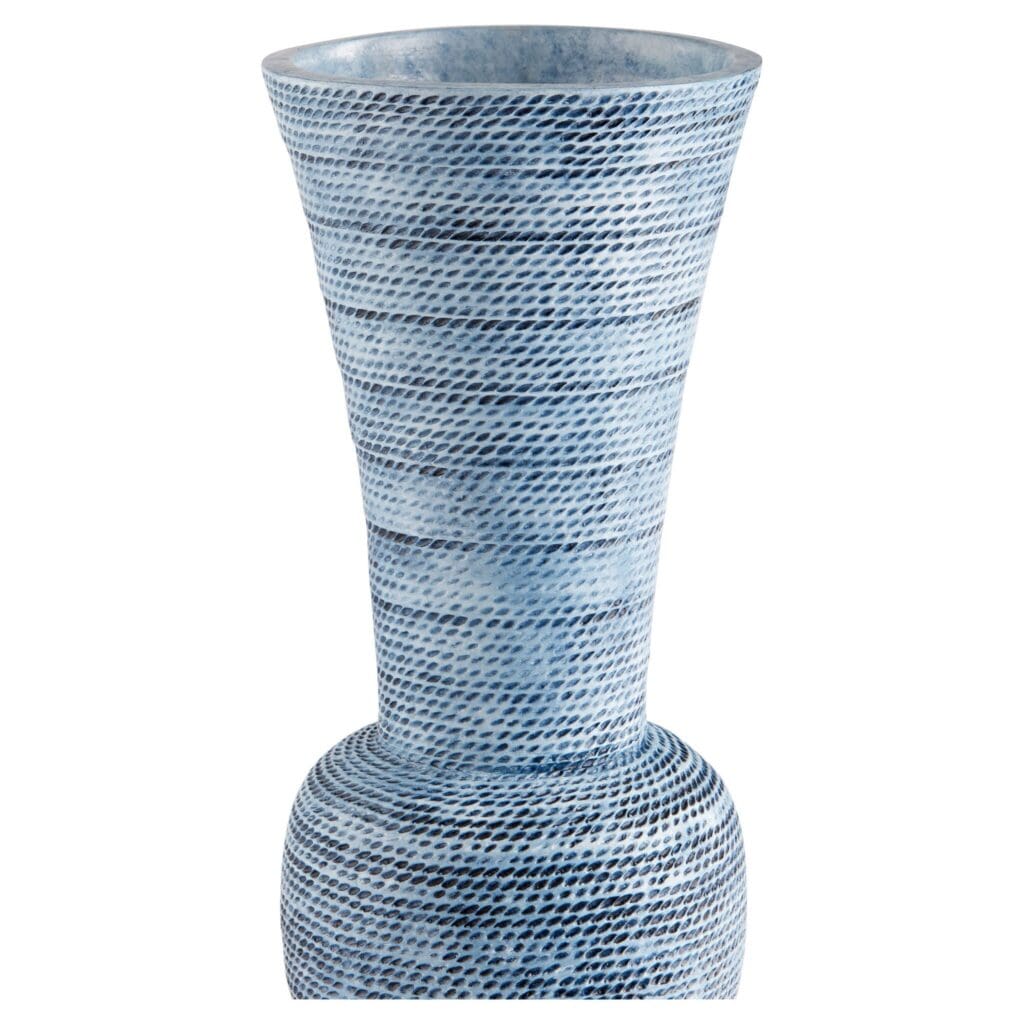 Cyan Design 11552 Hopewell Vase - Blue Ombre Large Ceramic Vase for Home Decor, Wedding Centerpiece, Living Room & Dining Table Decoration