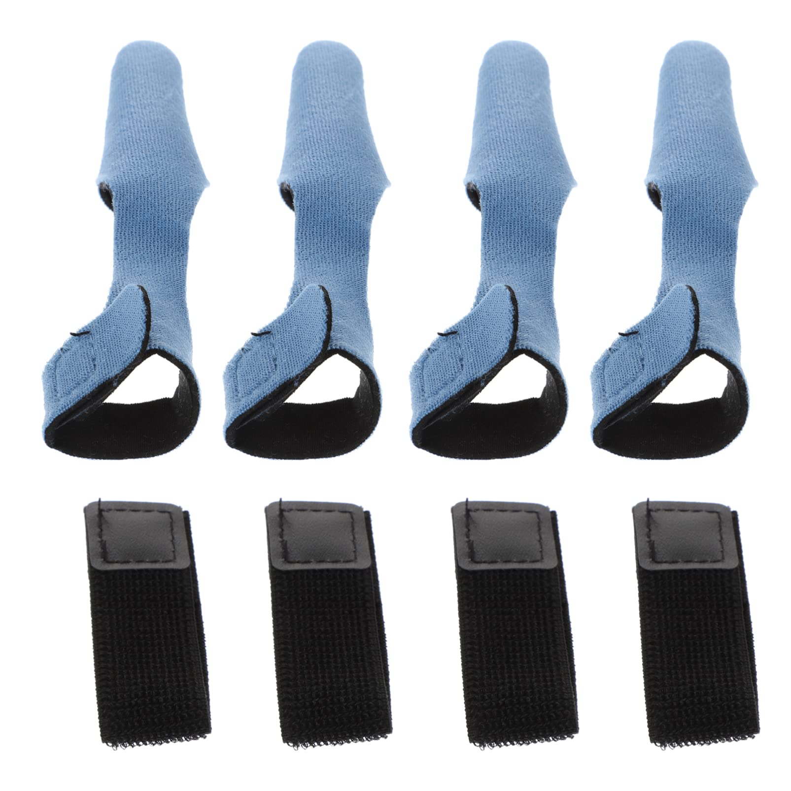 ULTECHNOVO 4-Pack Fishing Rod Sleeve Covers - Durable Cloth Tip Protectors for Baitcasting Rods (Red & Blue) - Ideal for Travel, Storage & Rod Protection During Fishing Trips