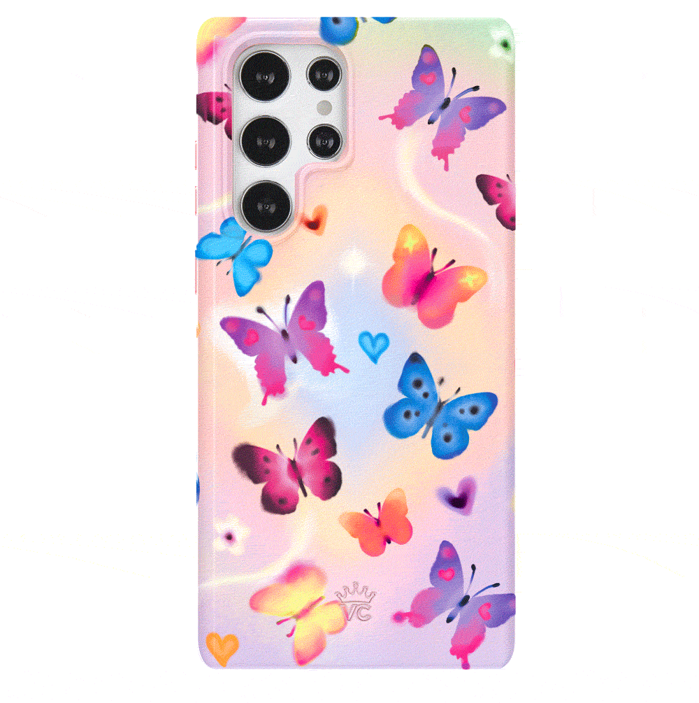 Aura Butterfly Samsung Phone Case - Premium Protective Cover for Samsung Galaxy Series | Perfect for Everyday Use, Travel & Style